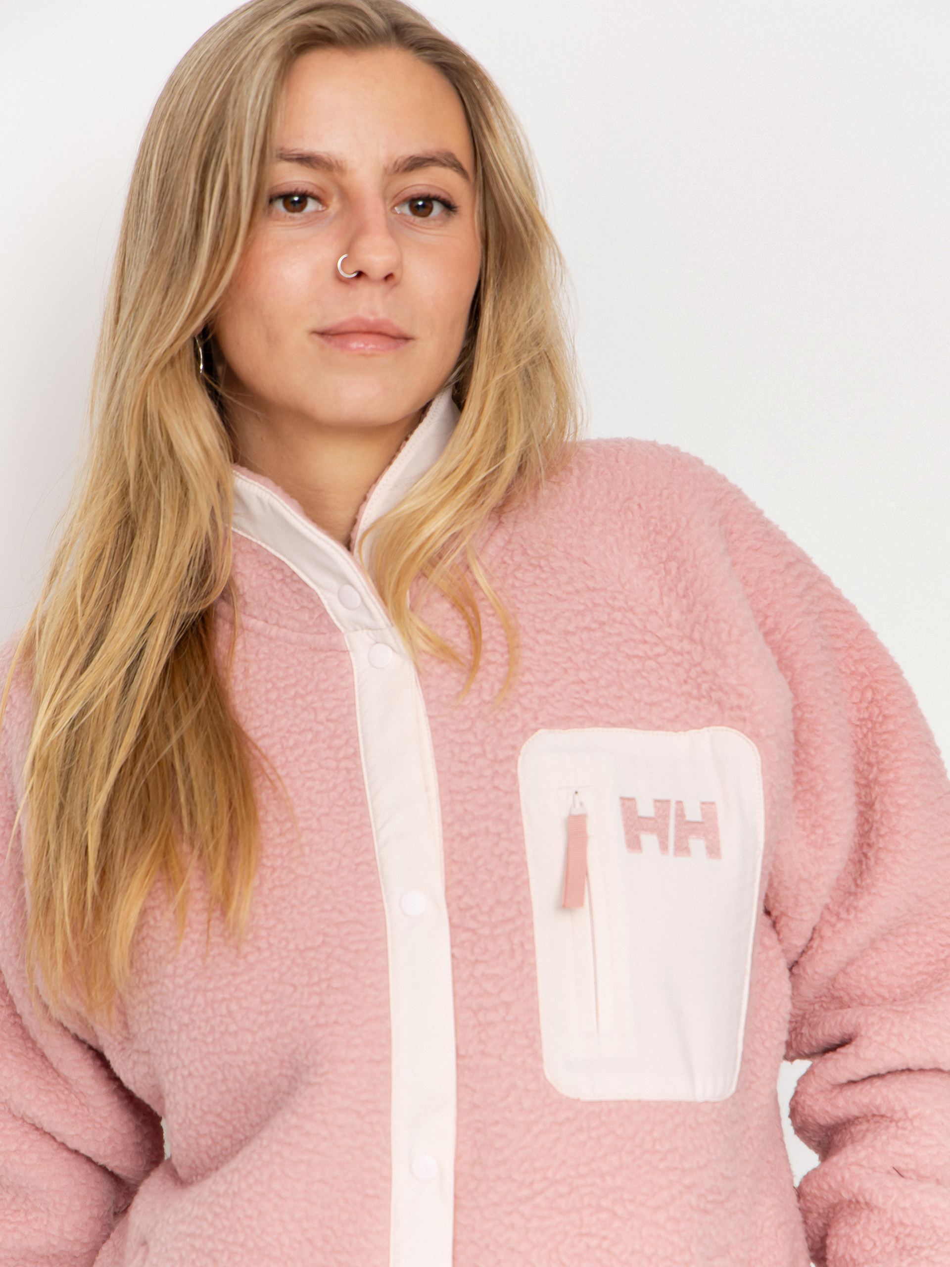 Damski Polar Helly Hansen Imperial Pile Snap (pink salt)