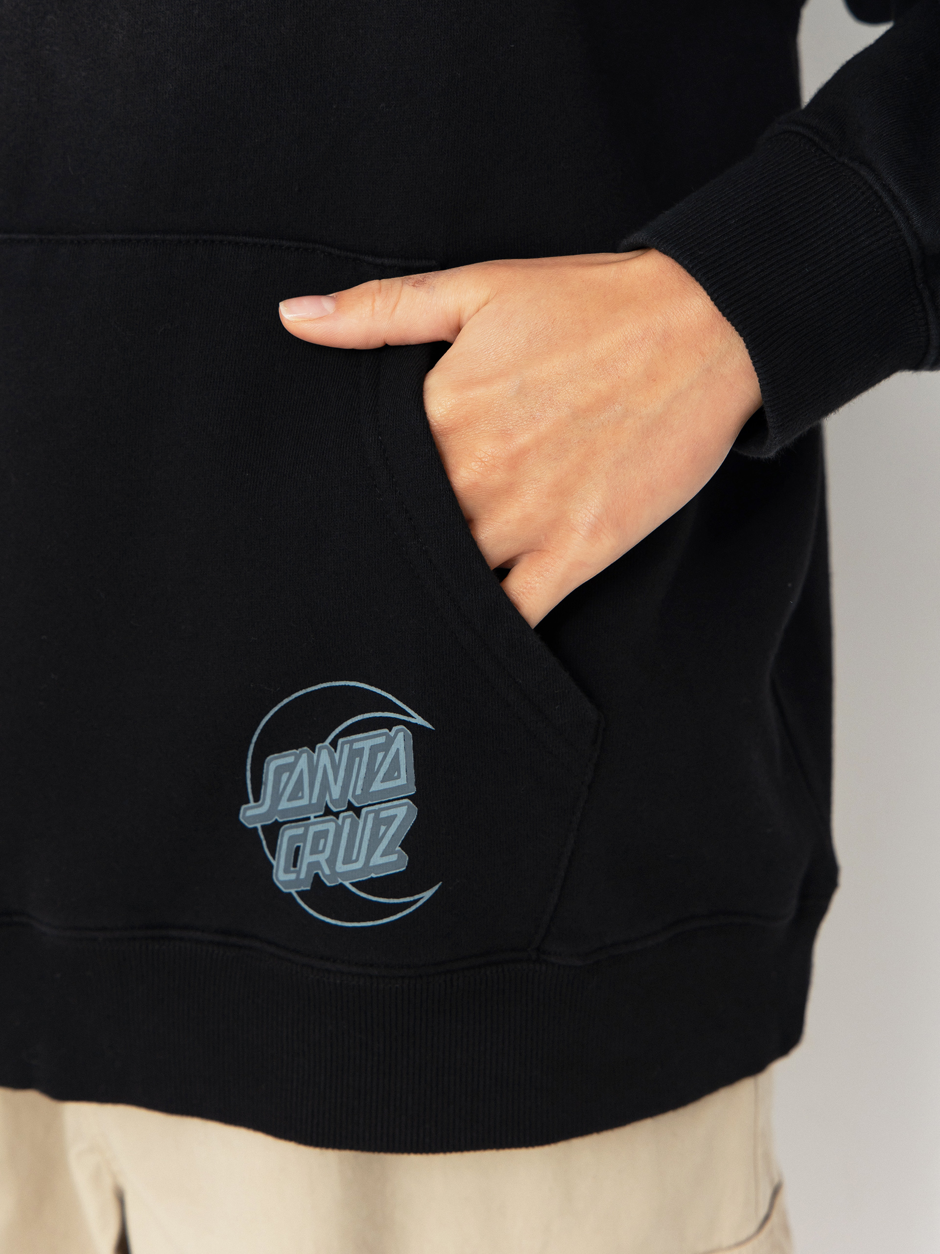 Bluza z kapturem Santa Cruz Imprint Moon Dot Wmn (black wash)