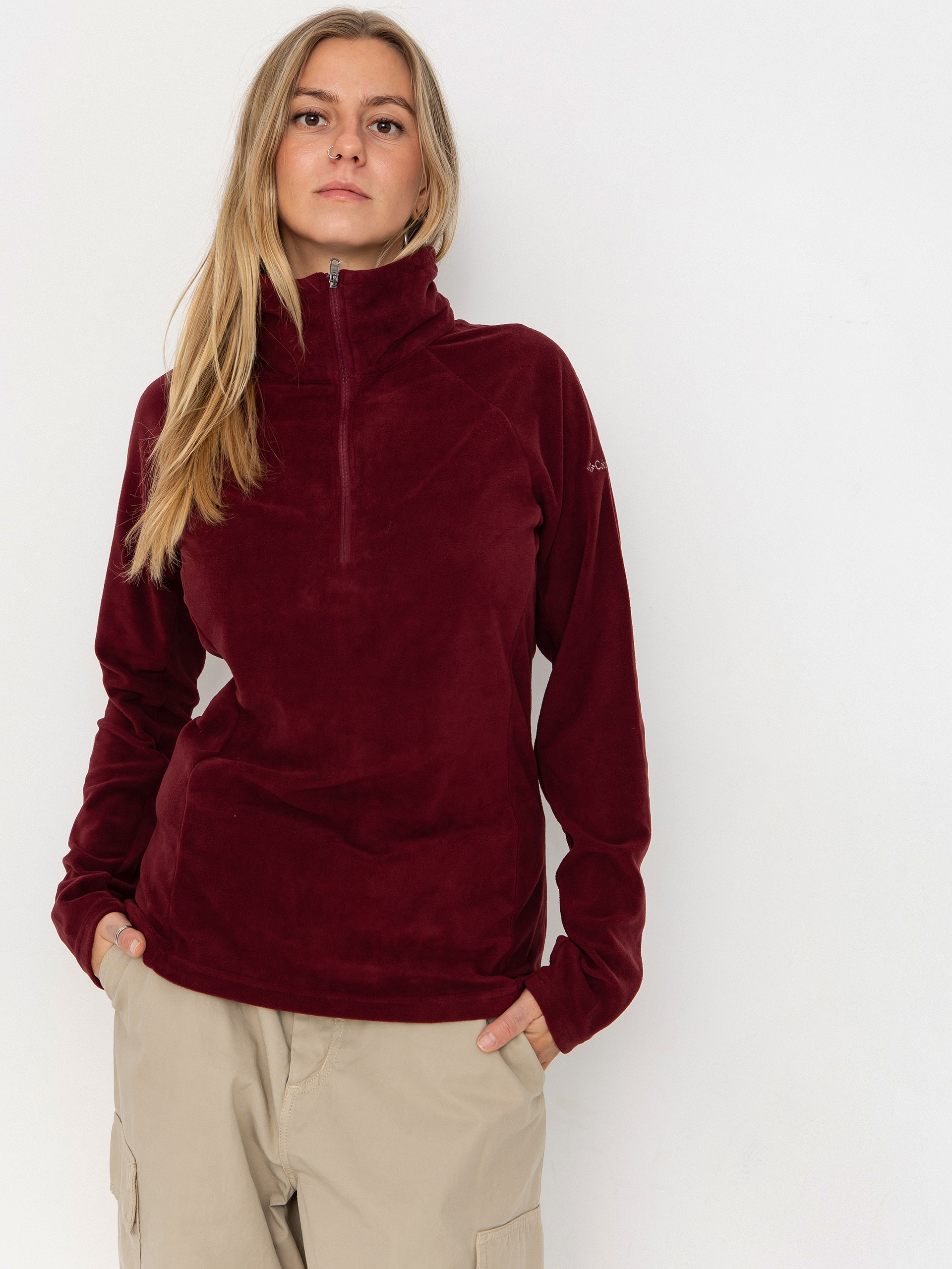 Polar Columbia Glacial IV 1/2 Zip Wmn (rich wine)