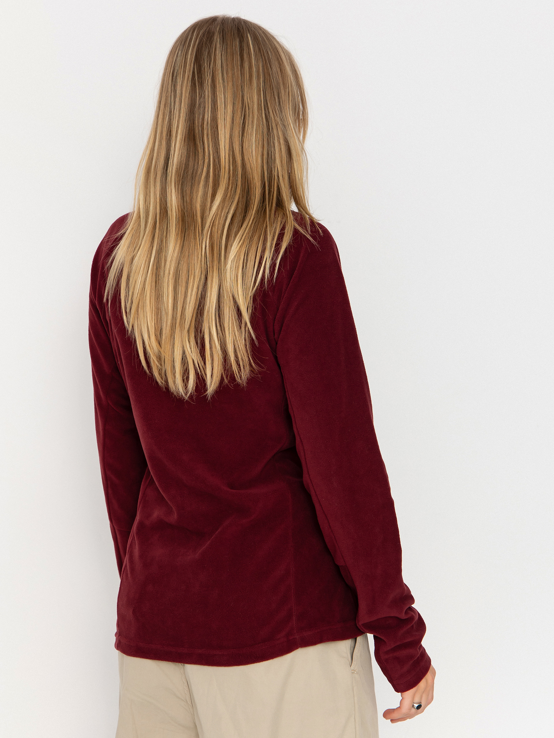 Damski Polar Columbia Glacial IV 1/2 Zip (rich wine)