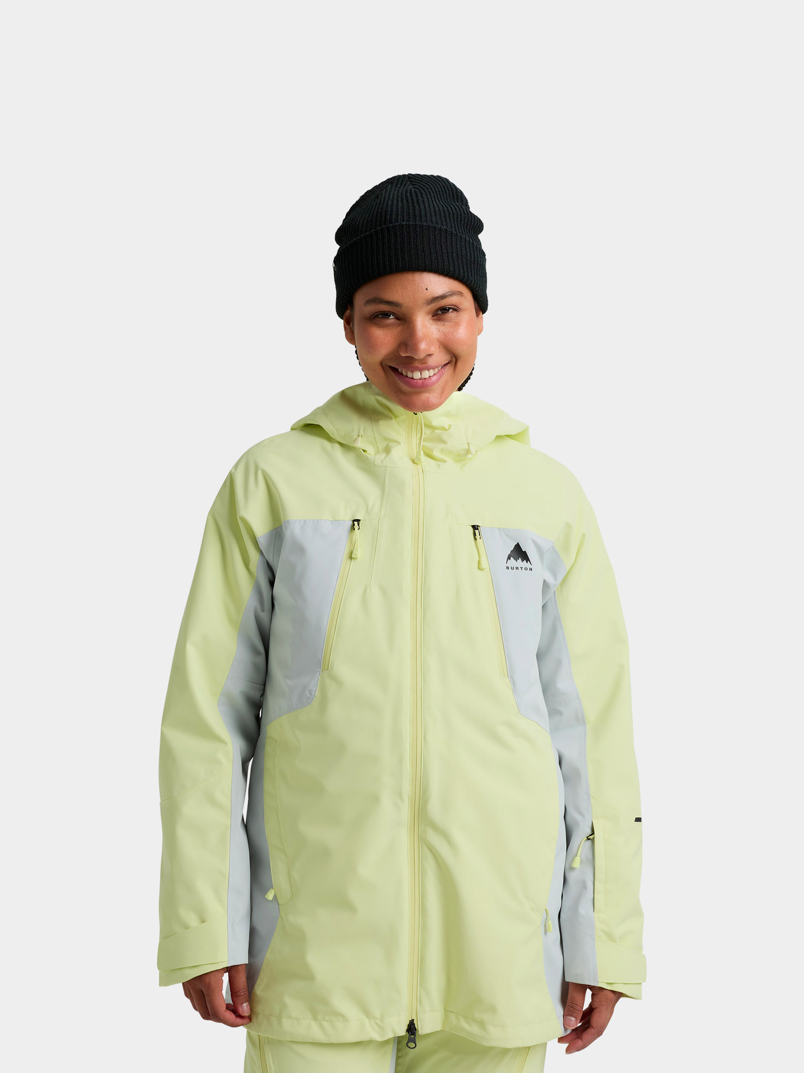 Kurtka snowboardowa Burton Reserve 2L 3 In 1 Wmn (glow yellow green/gray cloud)