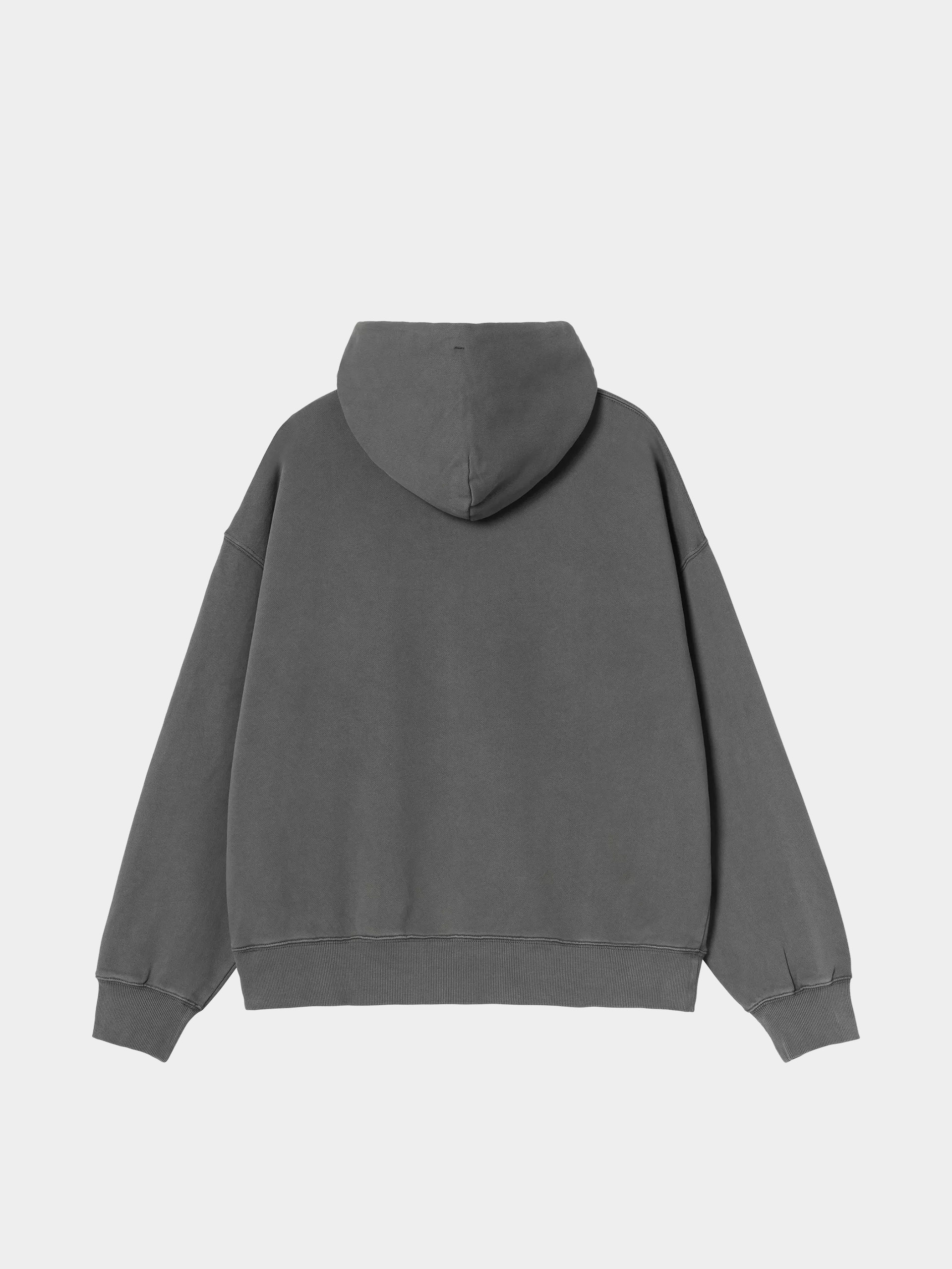 Bluza z kapturem Carhartt WIP Benton HD (graphite/garment dyed)