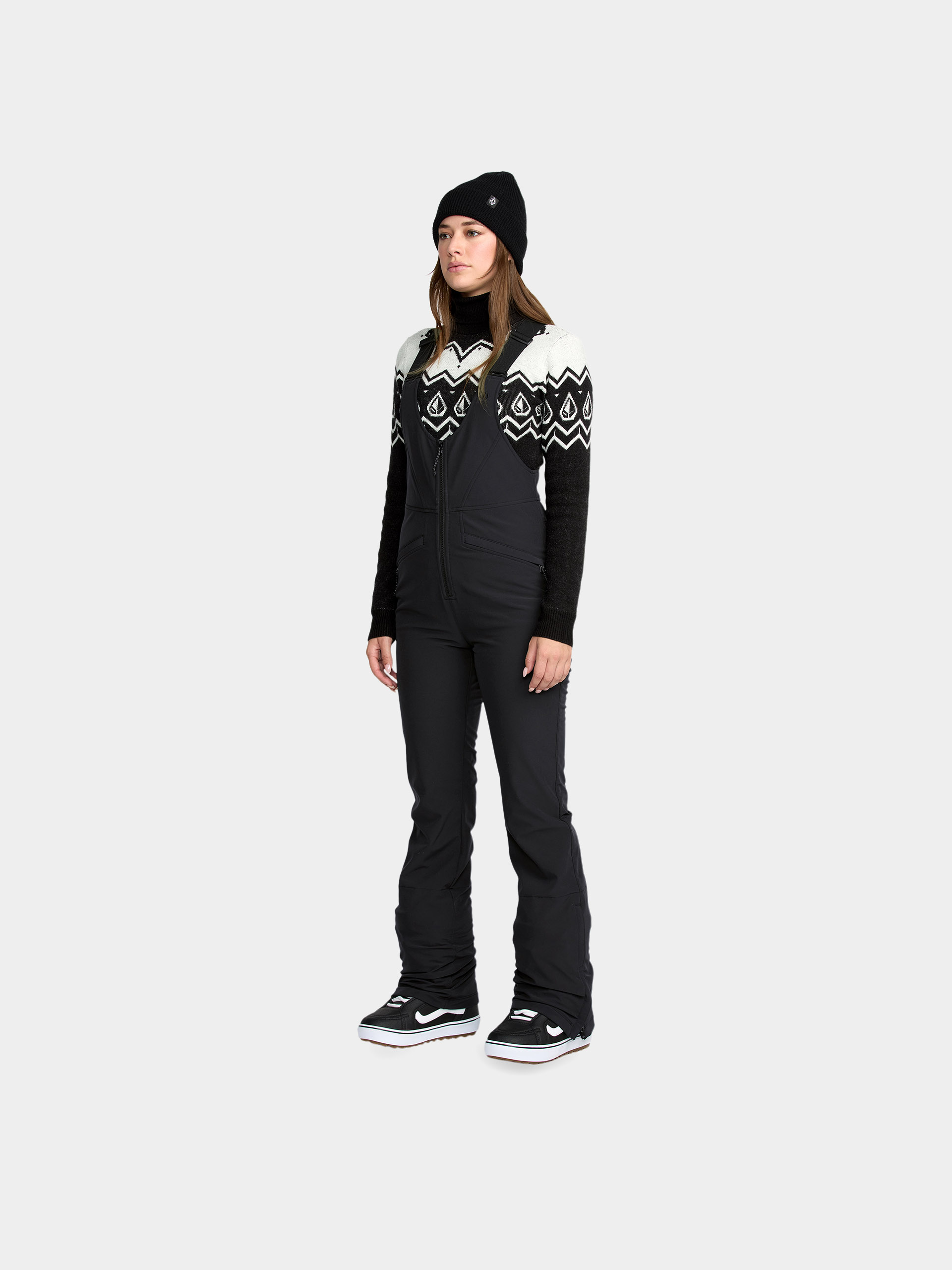 Damskie Spodnie snowboardowe Volcom Battle Stretch Bib (black)
