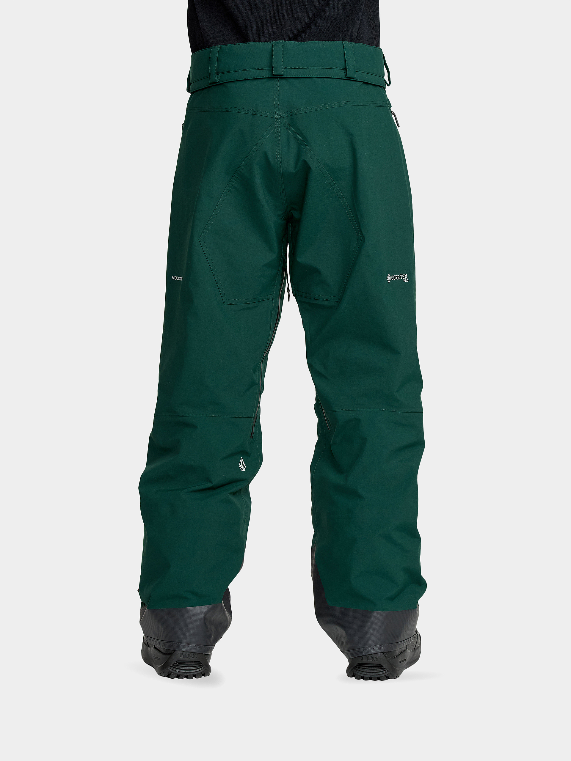 Męskie Spodnie snowboardowe Volcom Guide Gore Tex Pro Shell (black green)