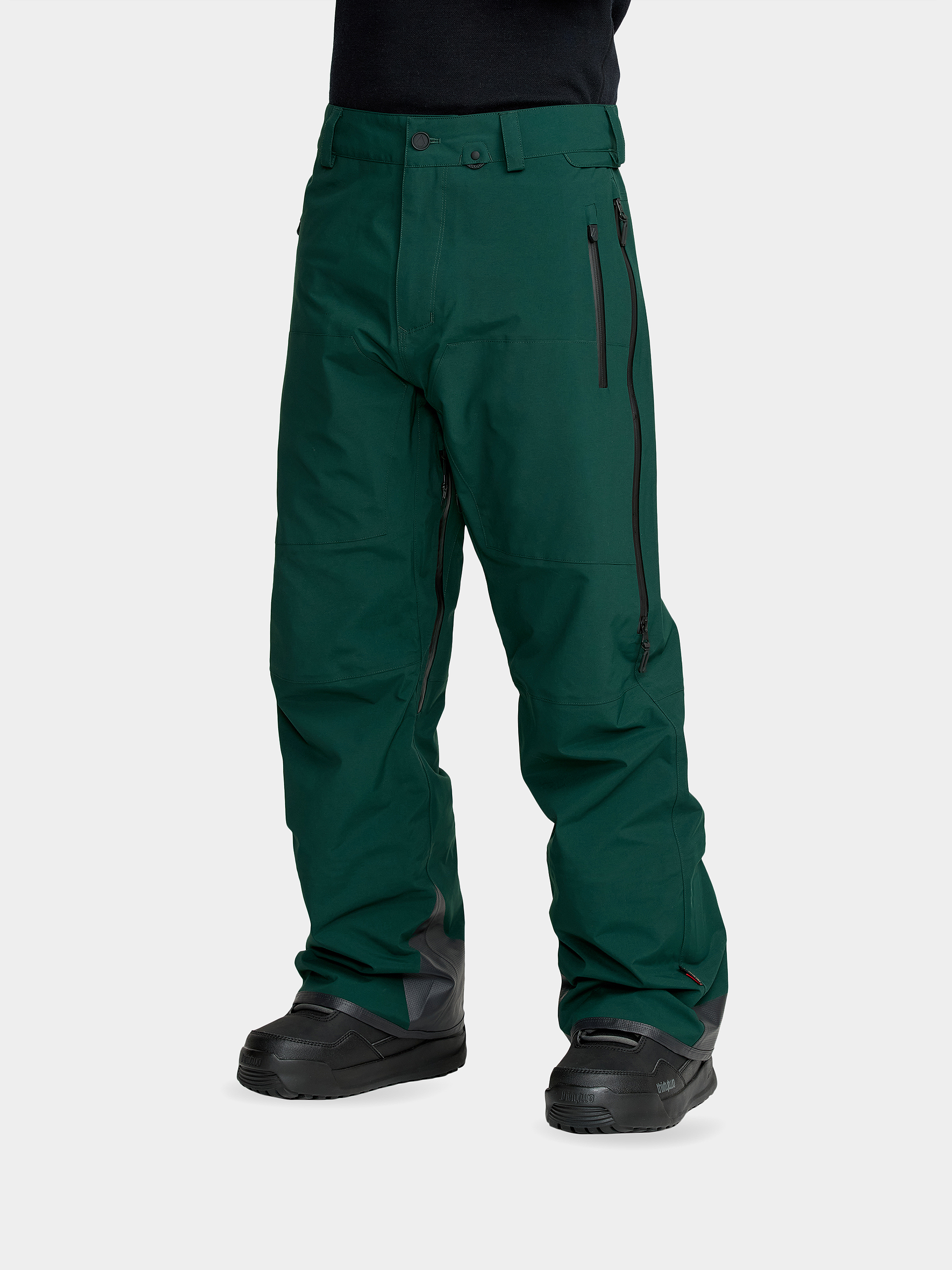 Męskie Spodnie snowboardowe Volcom Guide Gore Tex Pro Shell (black green)