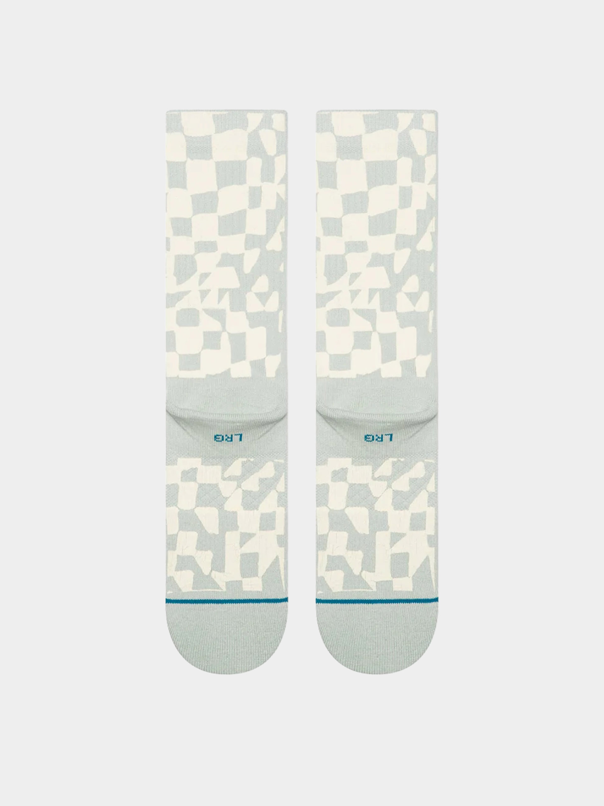 Skarpetki Stance Wave Check Crew (pale blue)