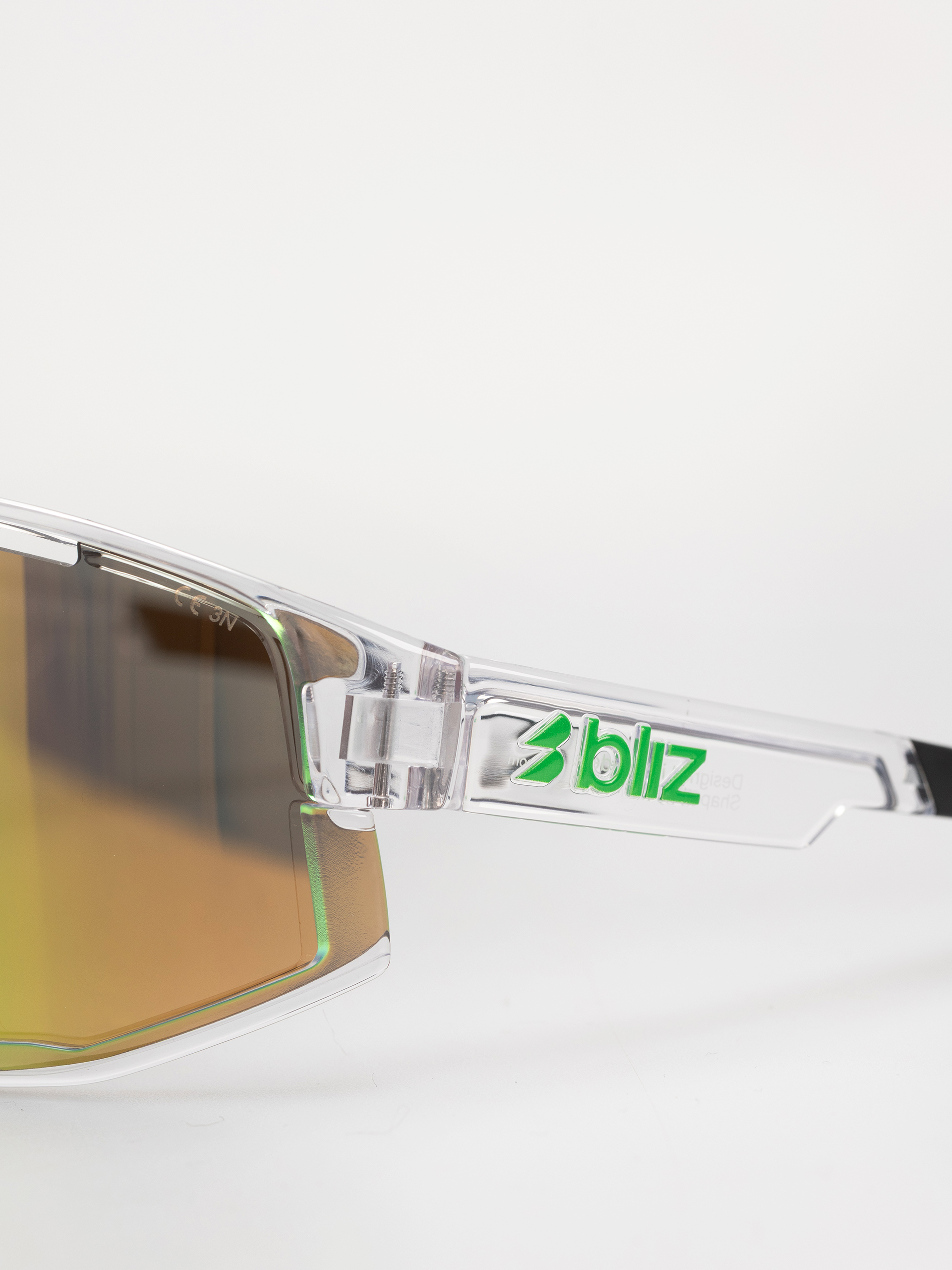 Okulary przeciwsłoneczne Bliz Fusion (transparent white/brown w green multi)