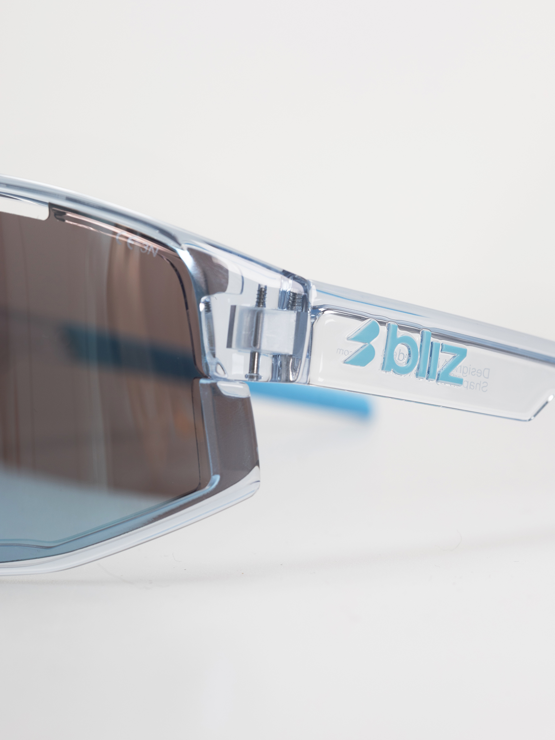 Okulary przeciwsłoneczne Bliz Fusion (transparent blue/smoke w ice blue multi)