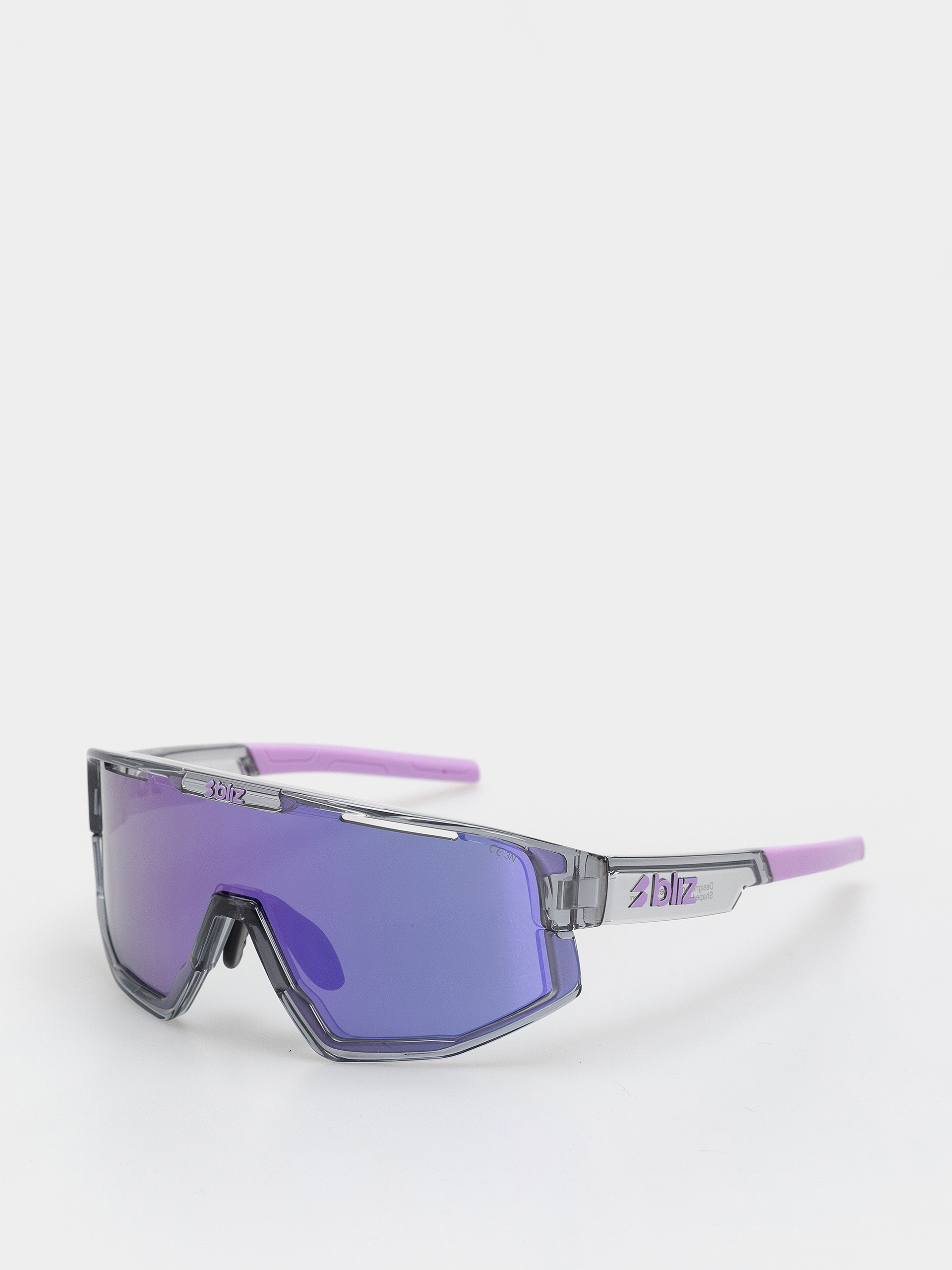 Okulary przeciwsłoneczne Bliz Fusion Small (crystal black/grey w purple multi)