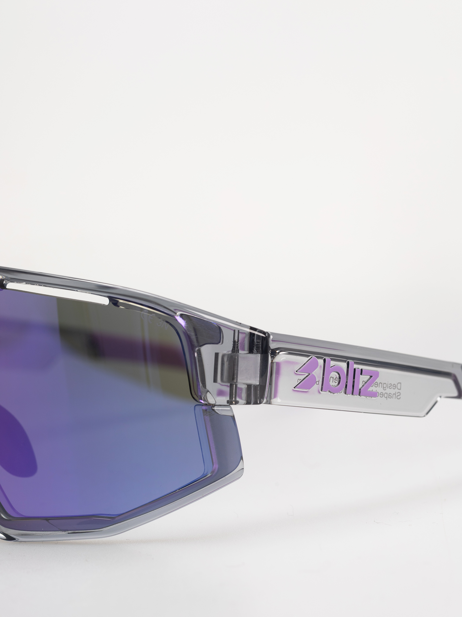 Okulary przeciwsłoneczne Bliz Fusion Small (crystal black/grey w purple multi)