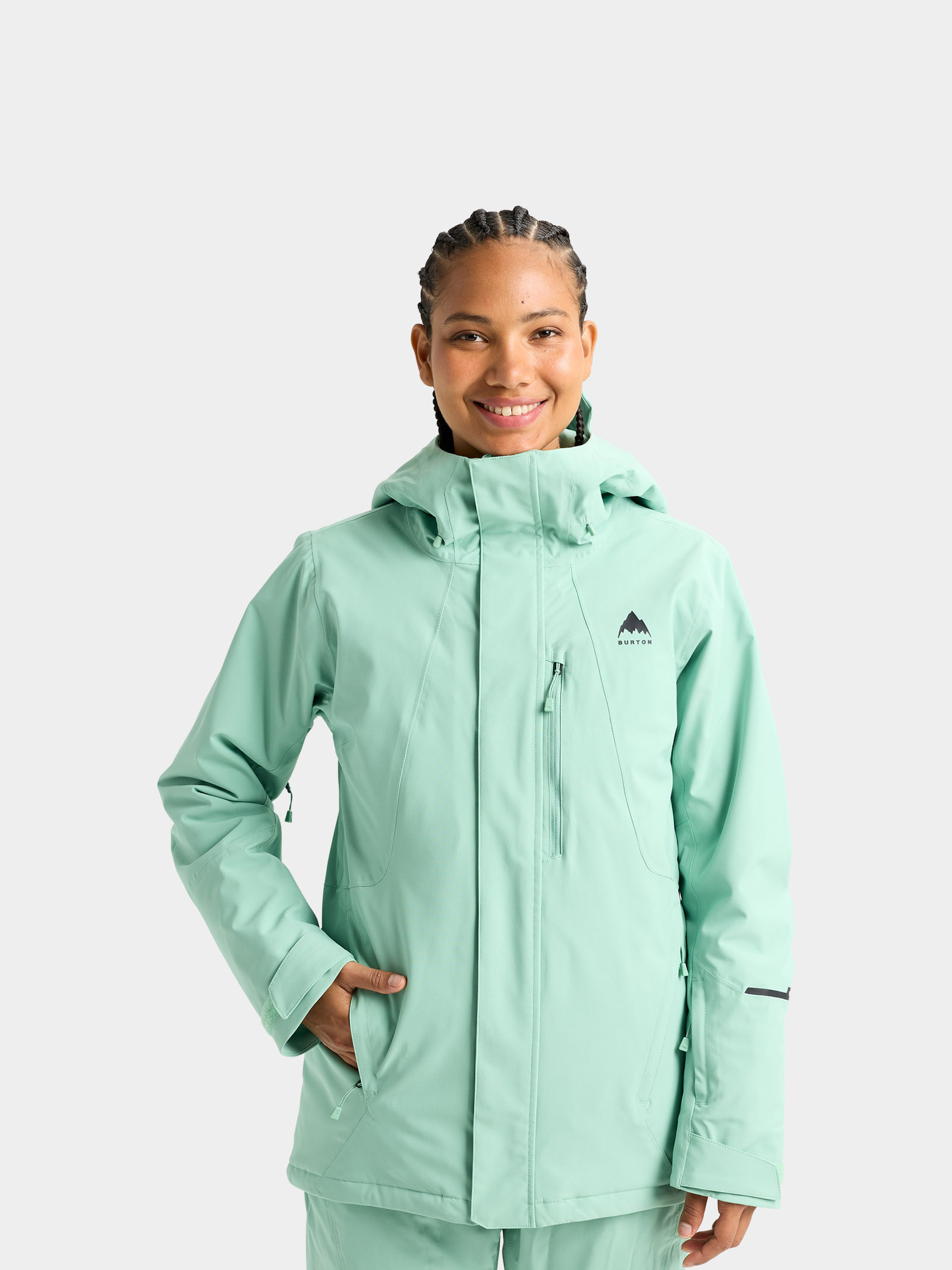 Kurtka snowboardowa Burton Reserve 2L Ins Stretch Wmn (soft sage)