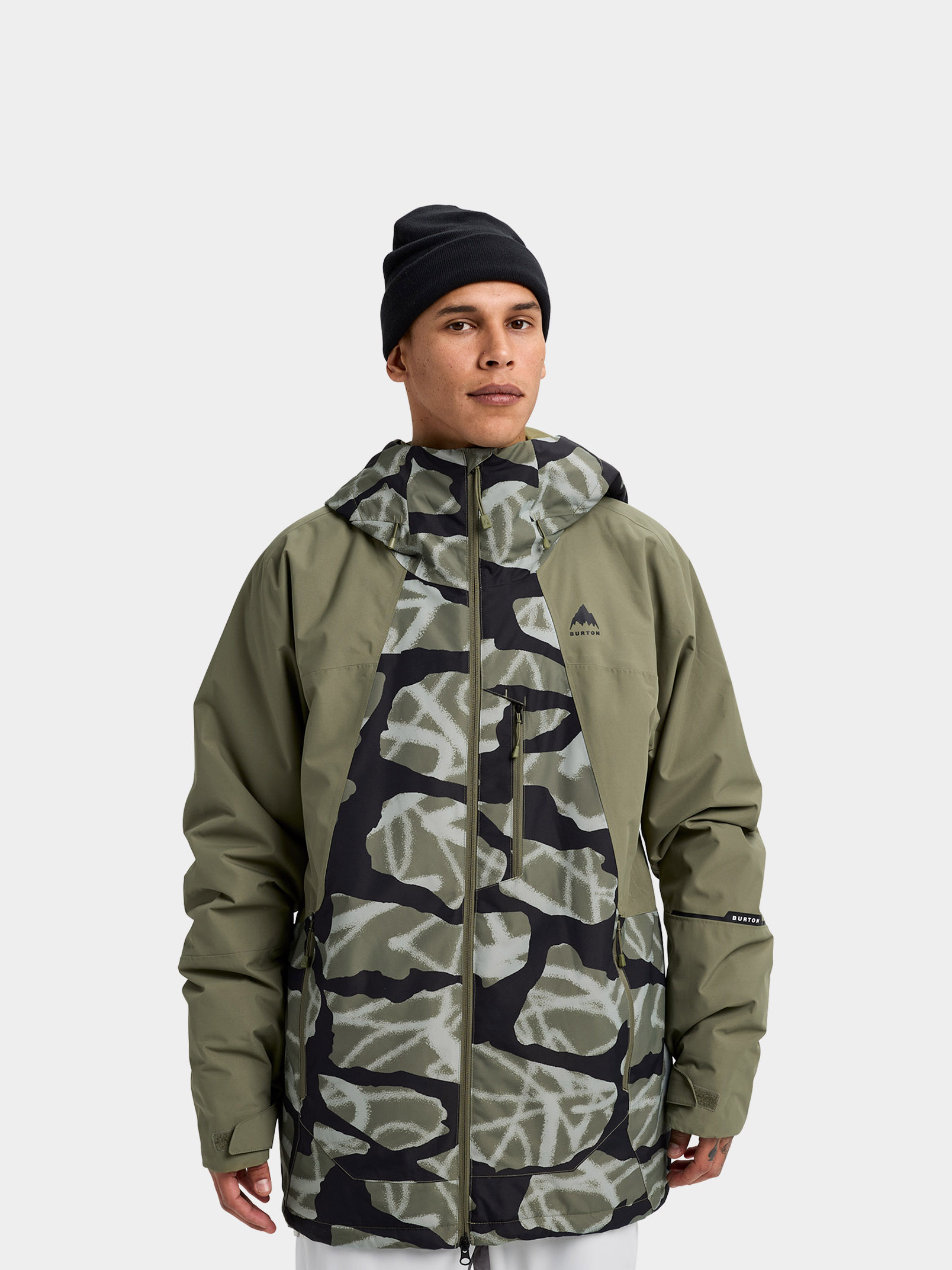 Kurtka snowboardowa Burton Reserve 2L Insulated (graffiti camo/forest moss)