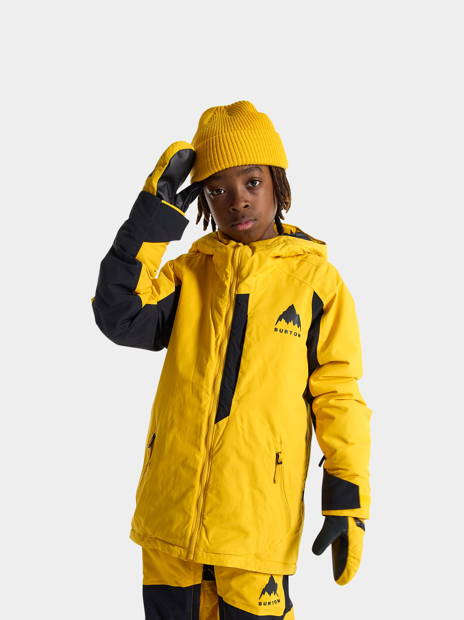 Kurtka snowboardowa Burton Hillslope JR (goldenrod/true black)