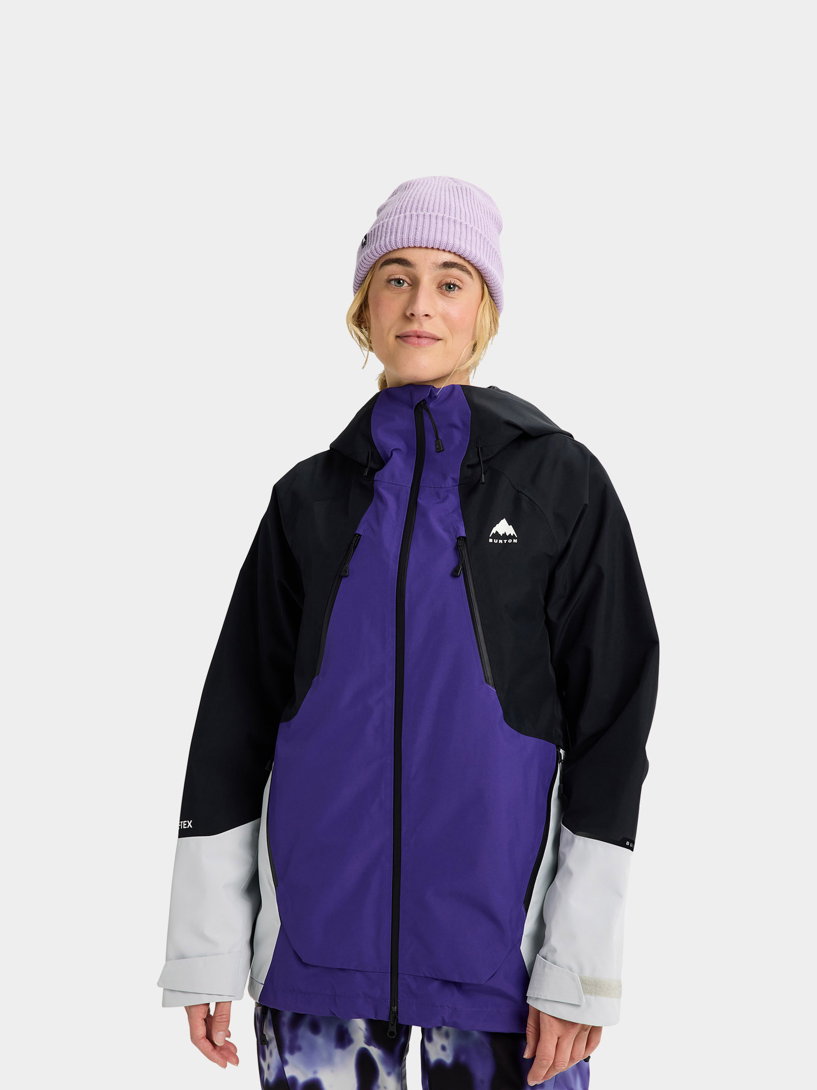 Kurtka snowboardowa Burton Reserve Gore Tex 2L Wmn (prism violet/true black/gray cloud)