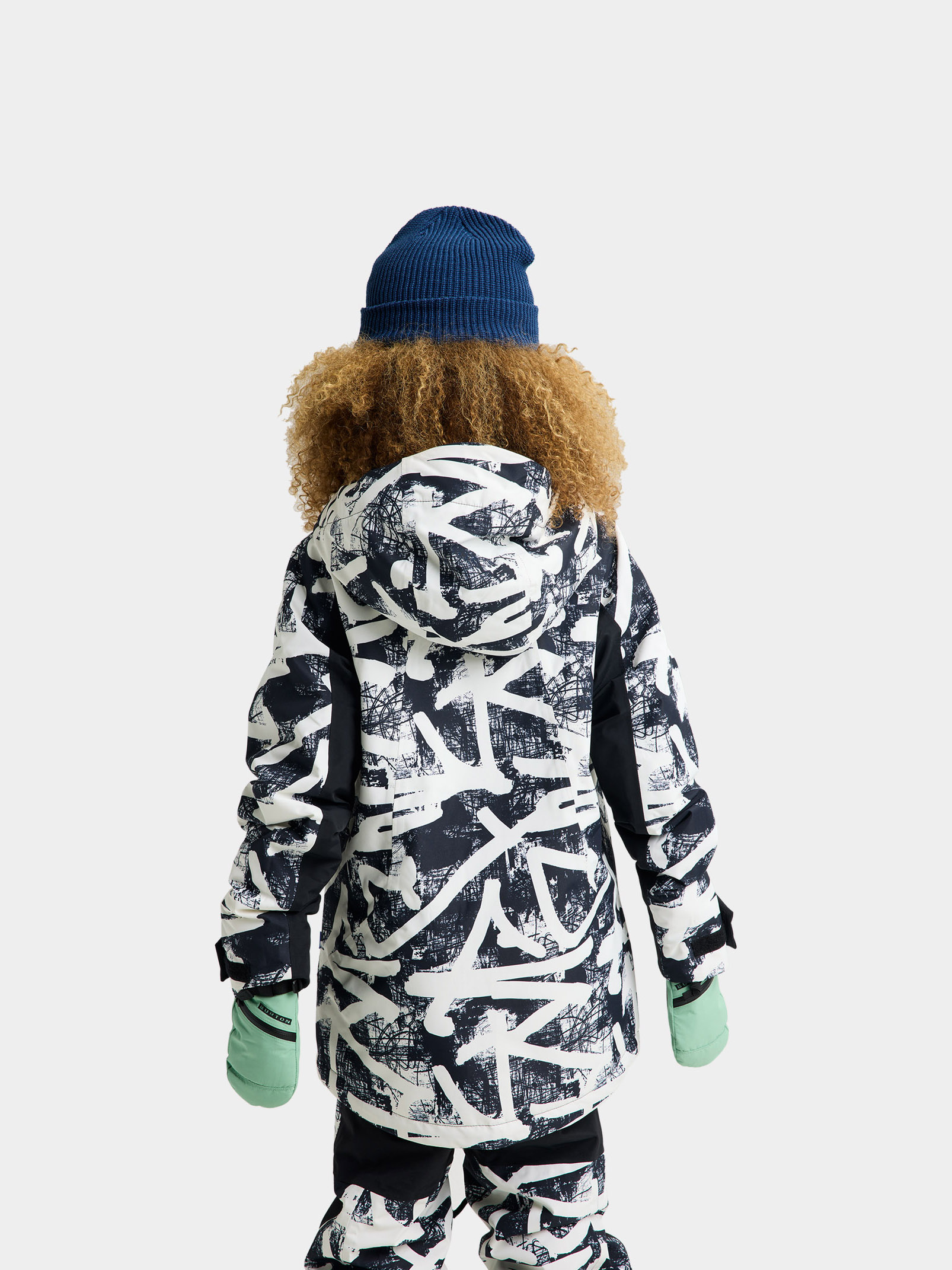 Kurtka snowboardowa Burton Hillslope JR (city streets/true black)