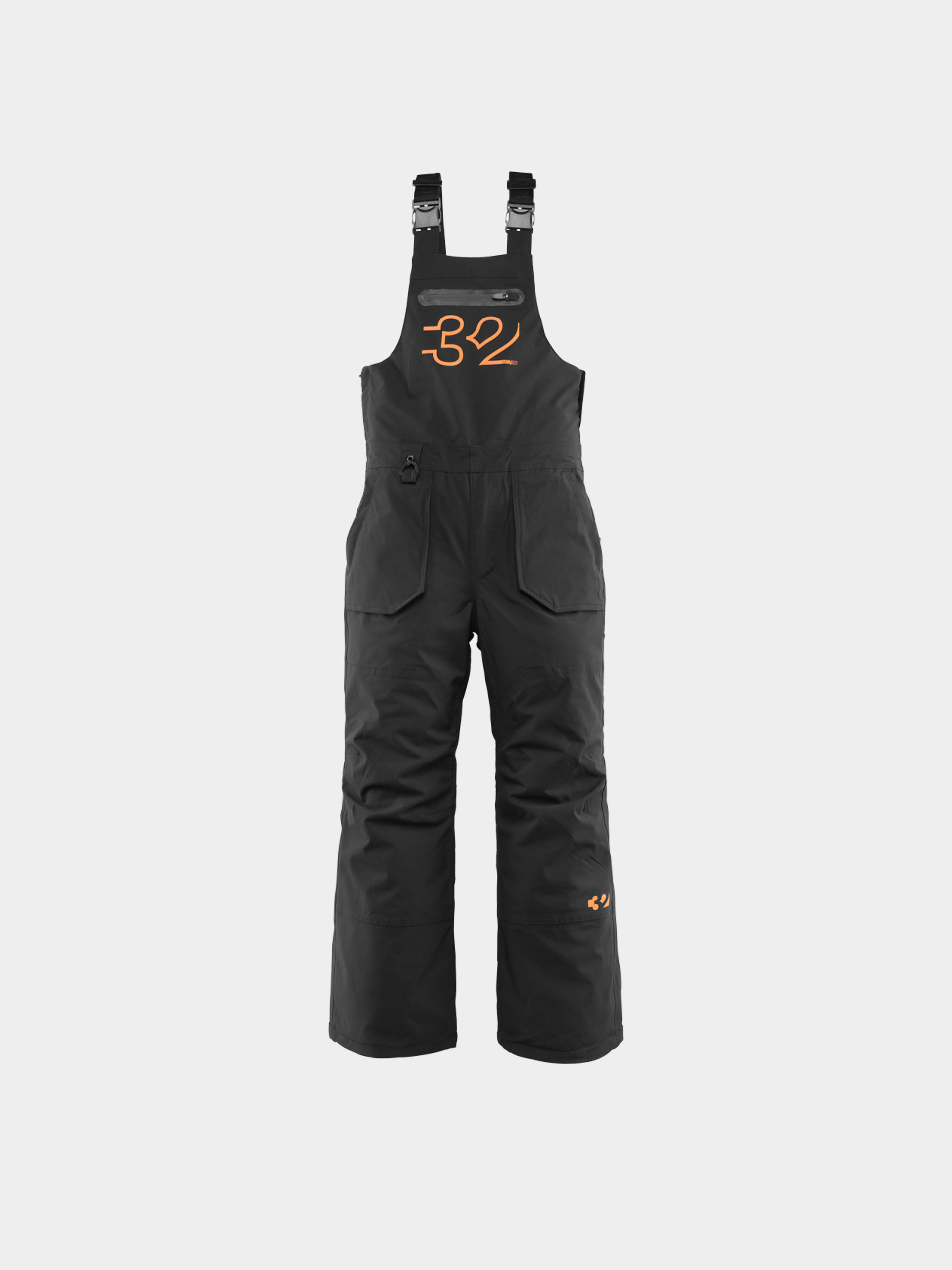Spodnie snowboardowe ThirtyTwo Youth Basement Bib JR (black/orange)