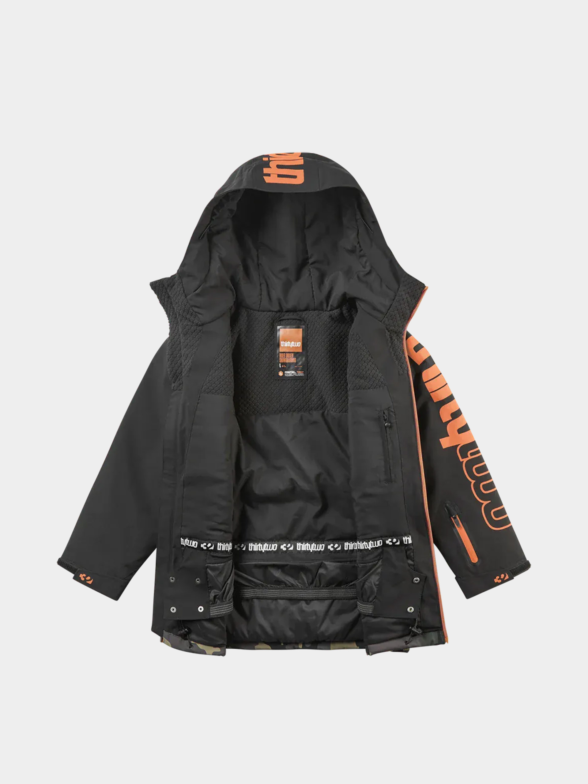 Kurtka snowboardowa ThirtyTwo Youth Grasser Insulated JR (black/orange)