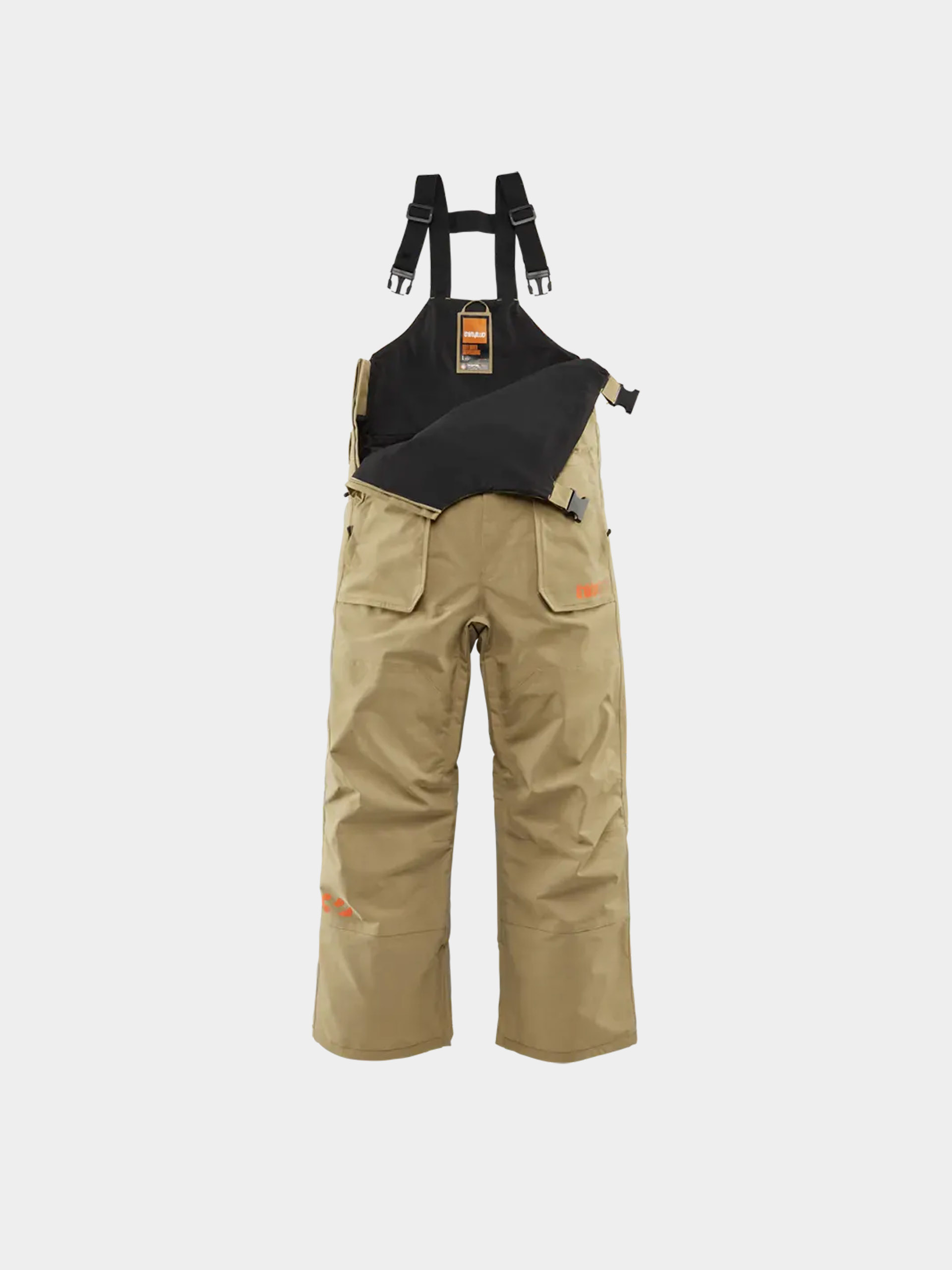 Męskie Spodnie snowboardowe ThirtyTwo Basement Bib (khaki)