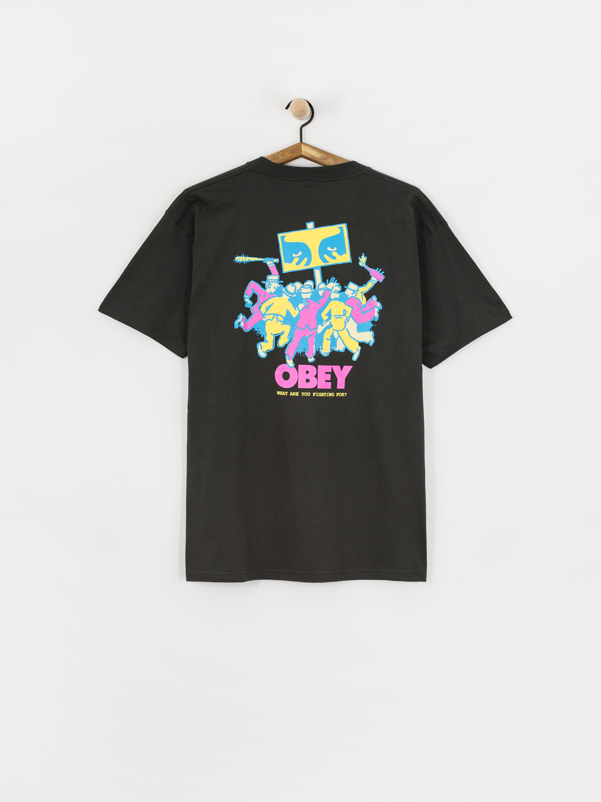 T-shirt OBEY Obey Steady Mobbin (vintage black)
