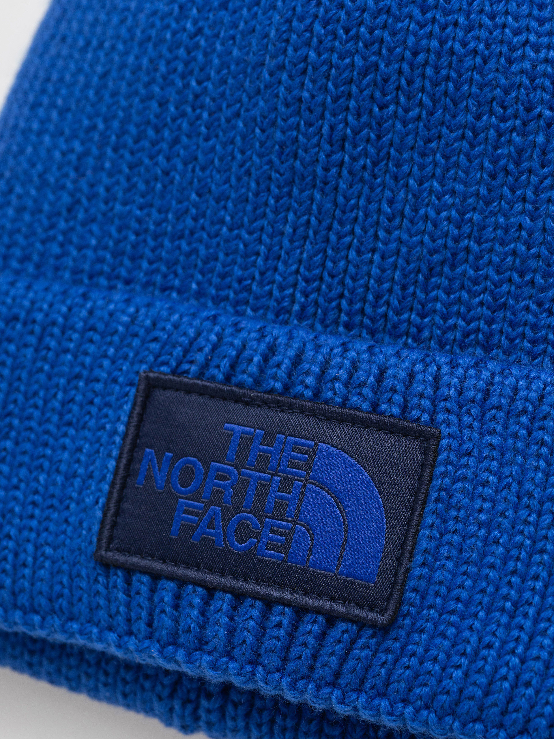 Czapka zimowa The North Face Tnf Logo Box Cuffed (tnf blue/tnf blue)