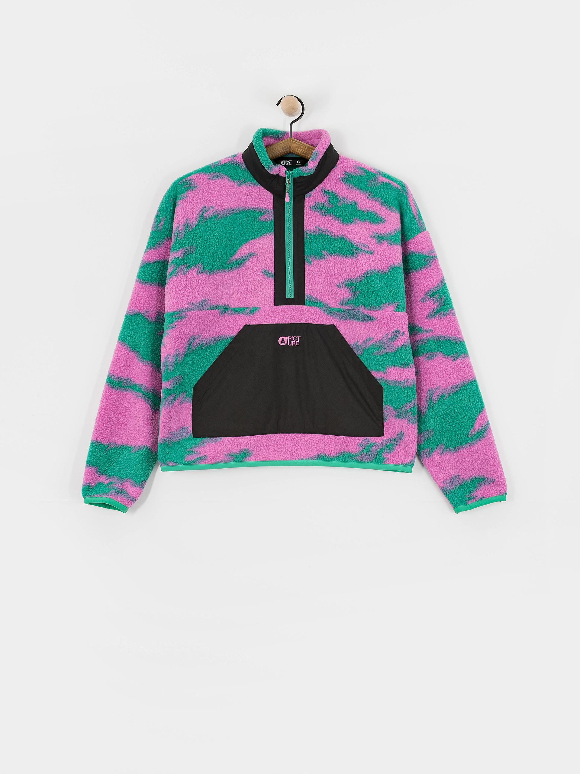 Polar Picture Zelkova Printed 1/4 Zip Wmn (retro bliss print)