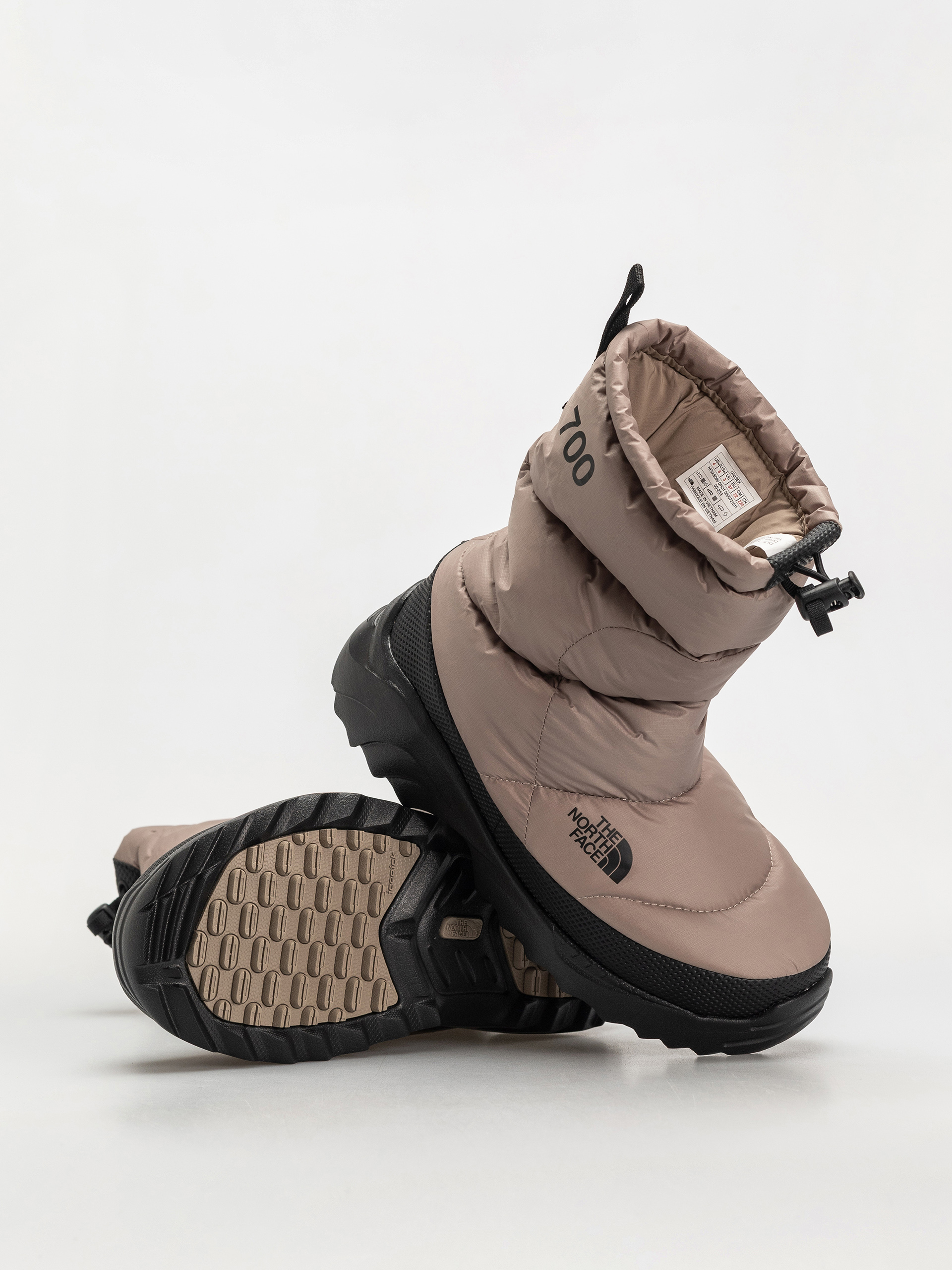 Buty The North Face Nuptse Traction Bootie (mushroom grey/tnf black)