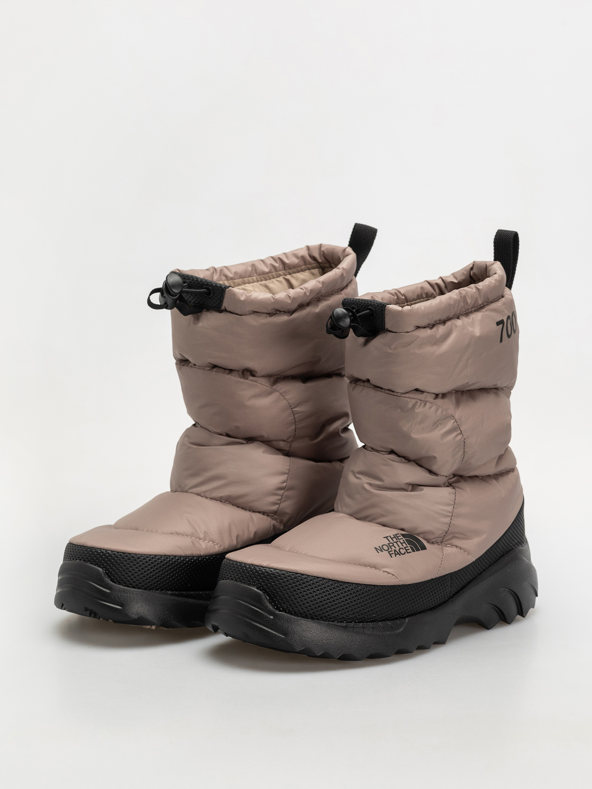 Buty The North Face Nuptse Traction Bootie (mushroom grey/tnf black)