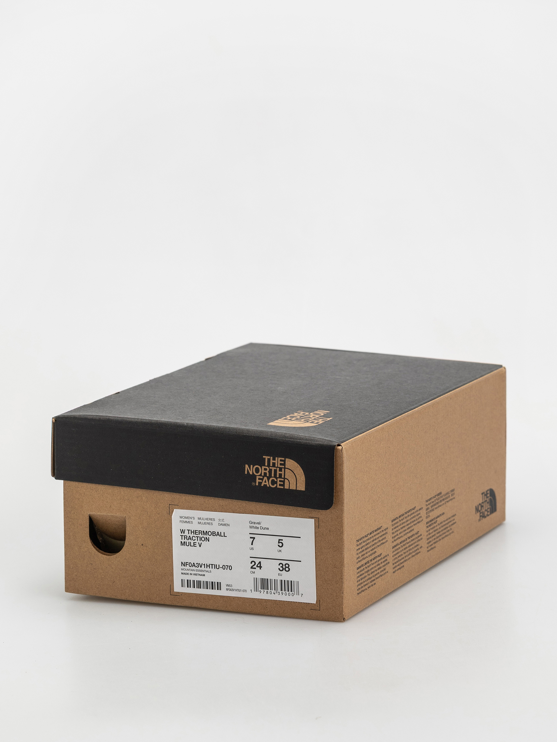 Buty The North Face Thermoball Traction Mule V Wmn (gravel/white dune)