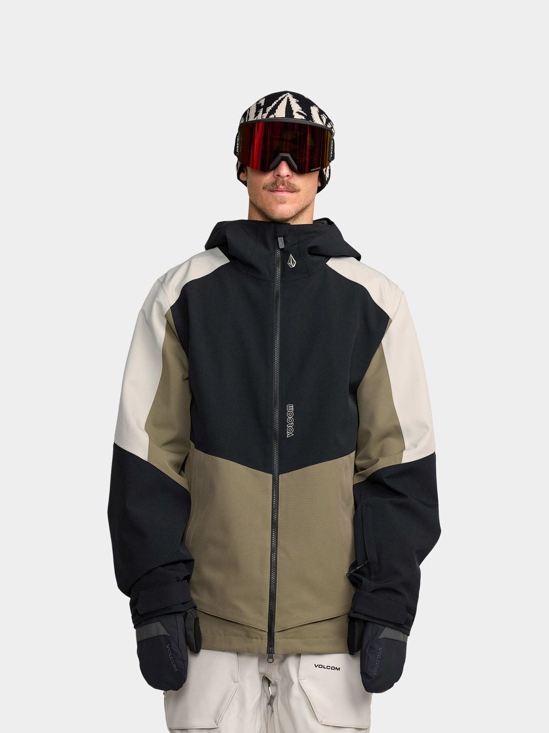 Męska Kurtka snowboardowa Volcom Brighton Full Zip (military)