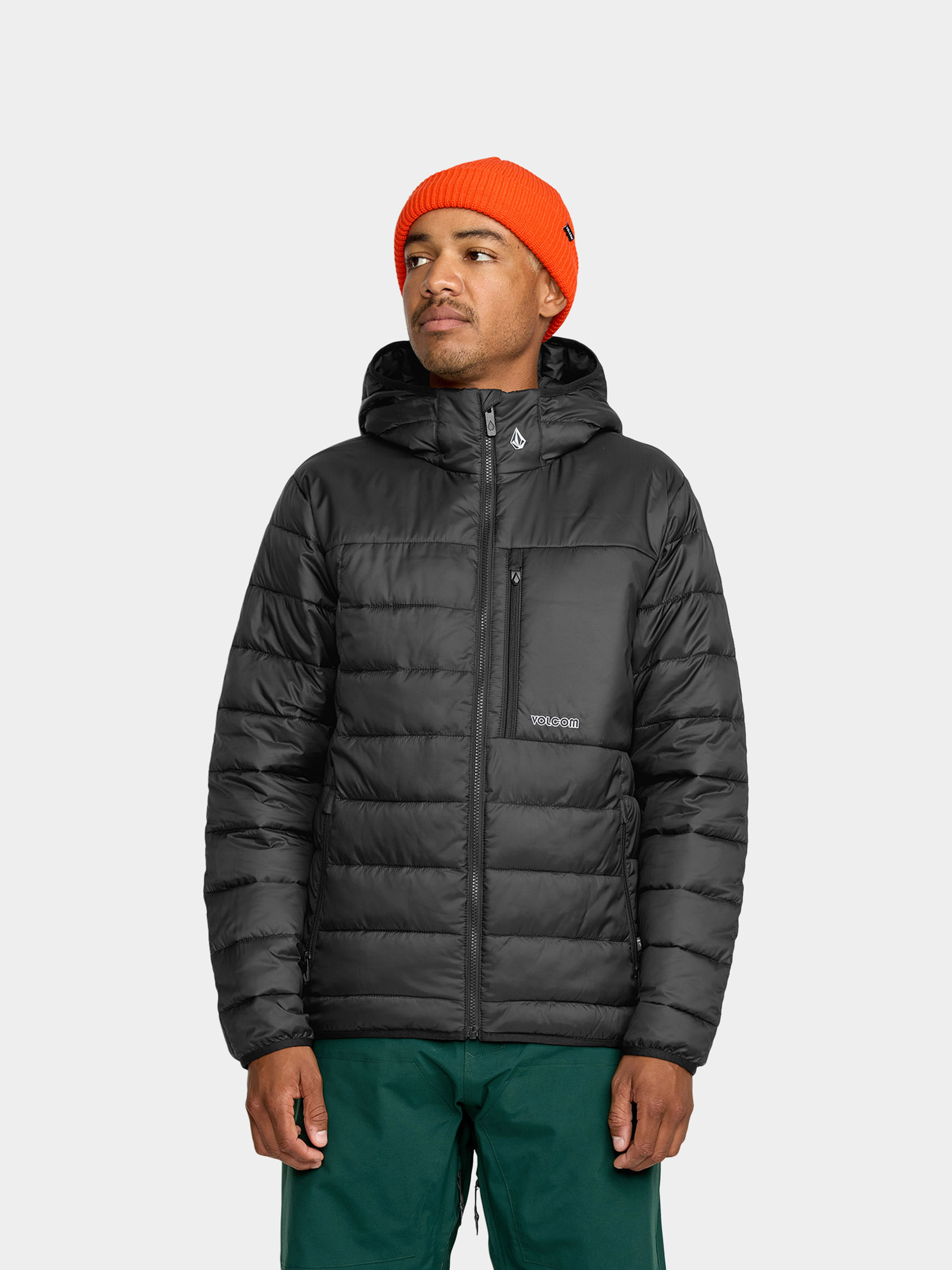 Męska Kurtka snowboardowa Volcom Puff Puff Hooded (black)