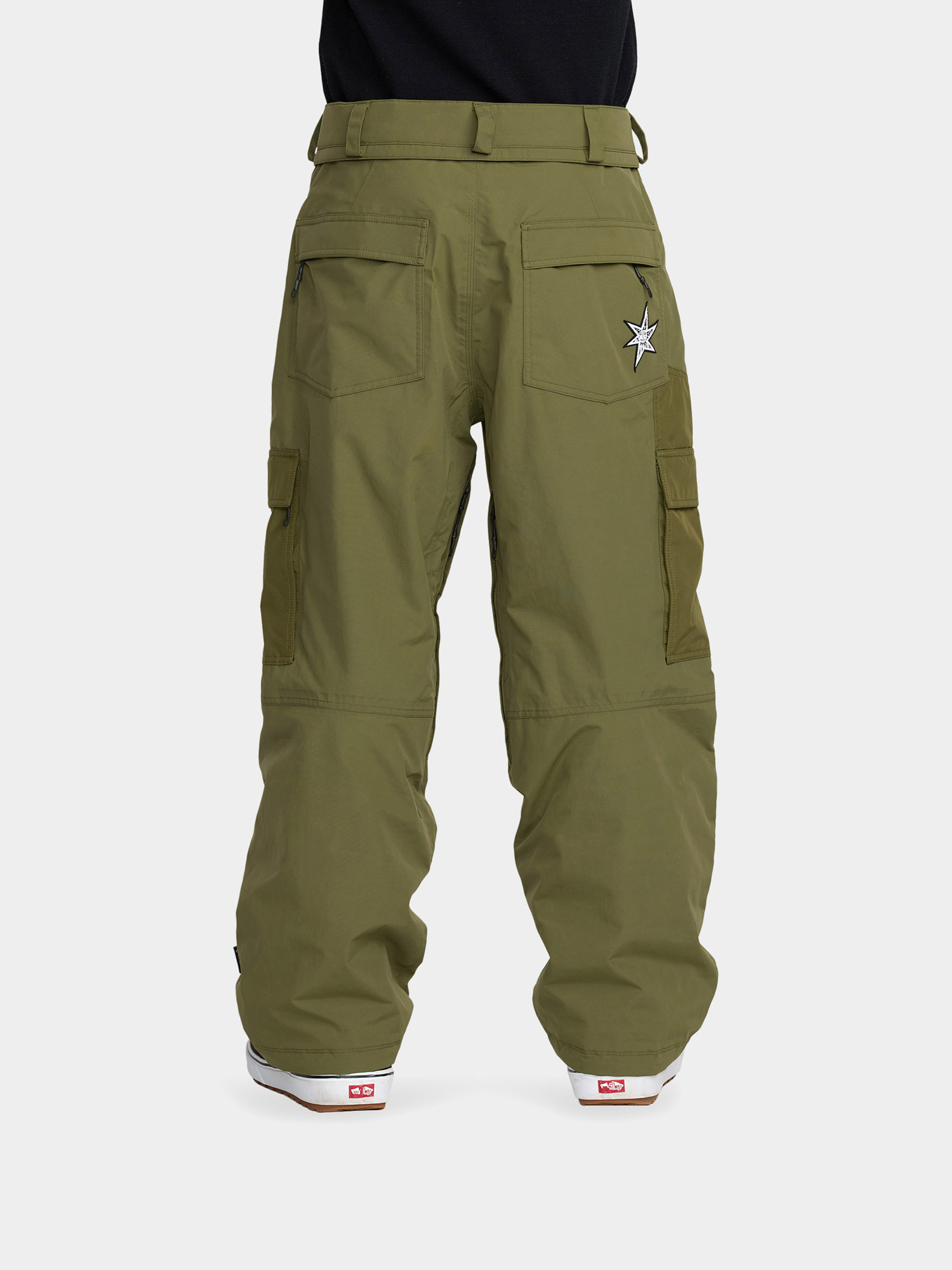 Męskie Spodnie snowboardowe Volcom Longo Gore Tex (dark olive)
