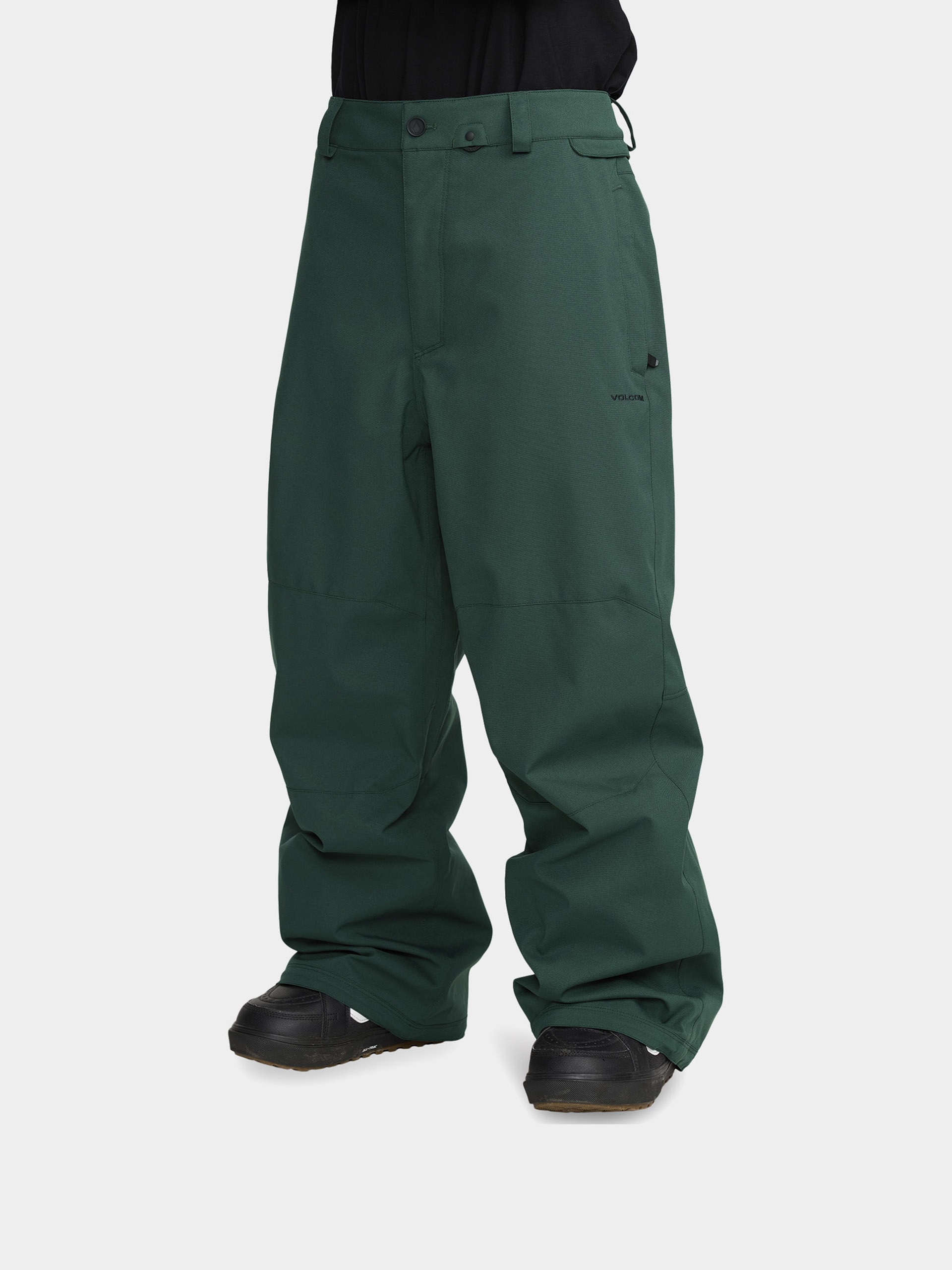 Męskie Spodnie snowboardowe Volcom Snow Billow (black green)