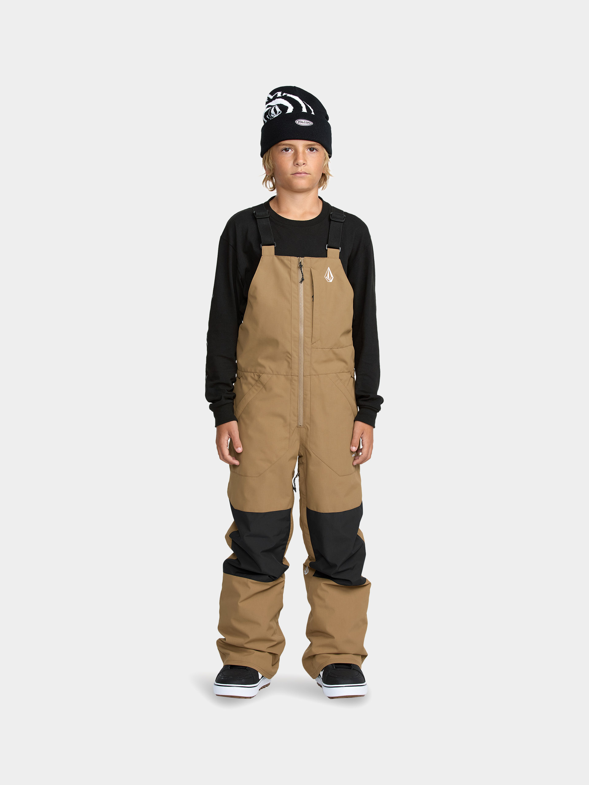 Spodnie snowboardowe Volcom Barkley Ins Bib Overall JR (bronze)