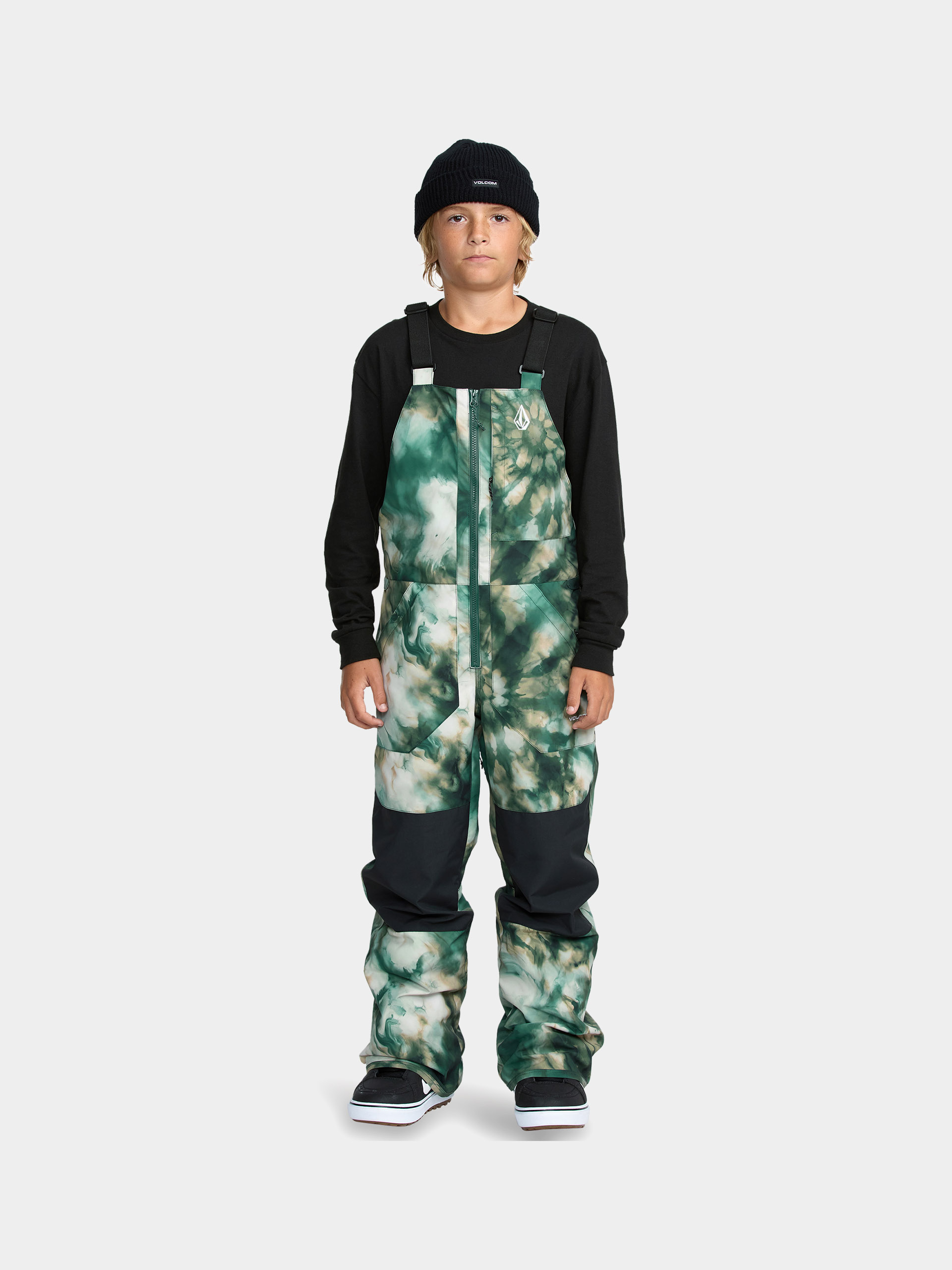 Spodnie snowboardowe Volcom Barkley Ins Bib Overall JR (green)
