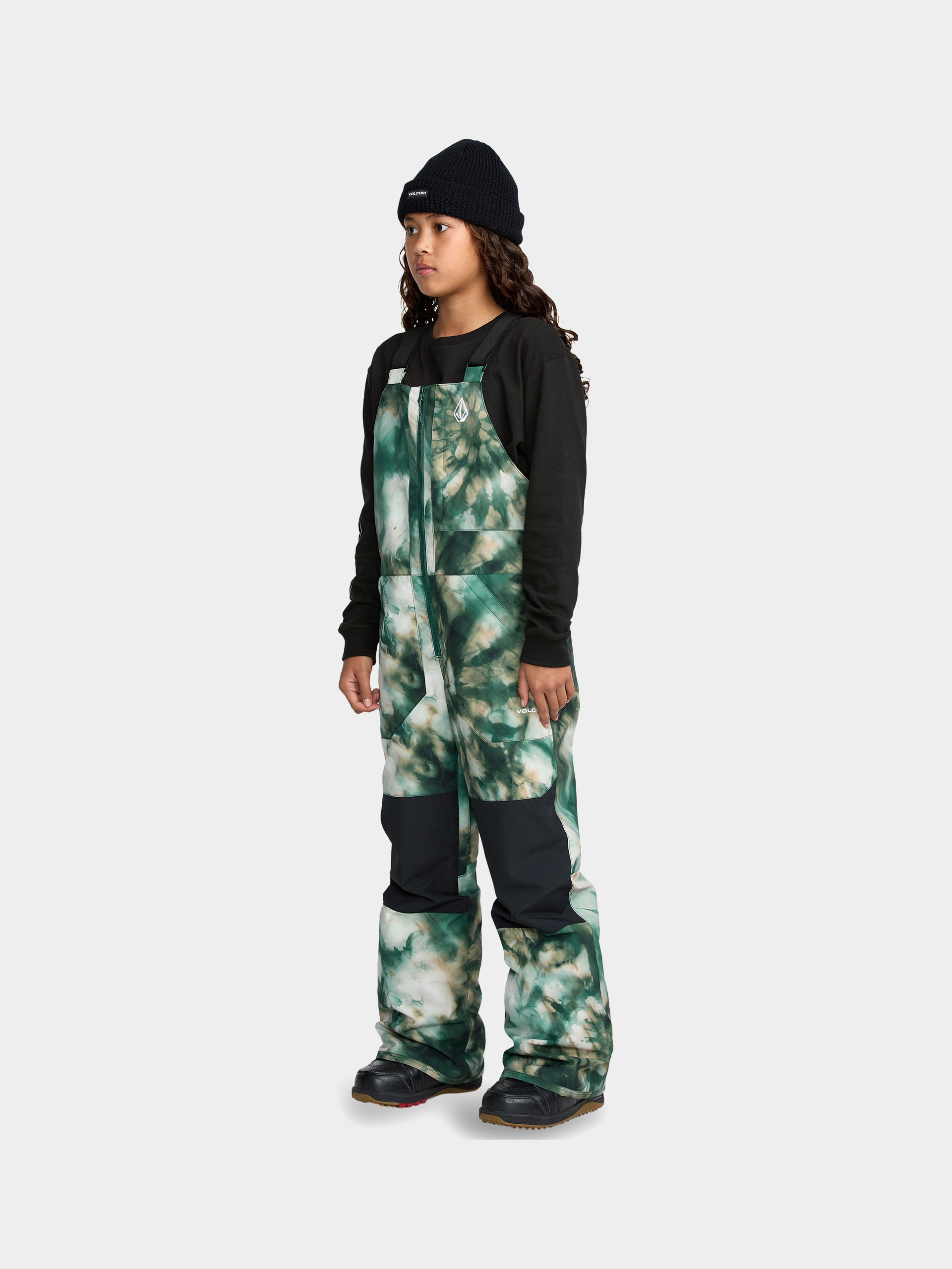 Spodnie snowboardowe Volcom Barkley Ins Bib Overall JR (green)