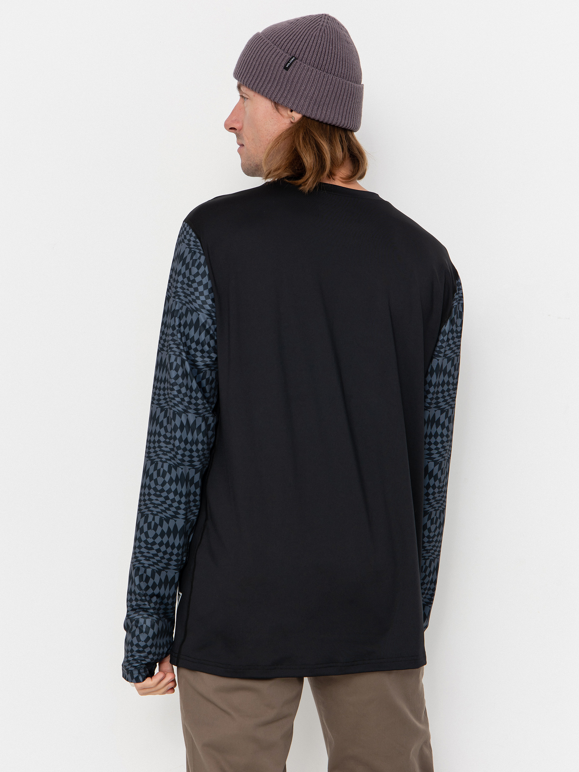 Męski Longsleeve aktywny Volcom M V Science Crew (black/charcoal)