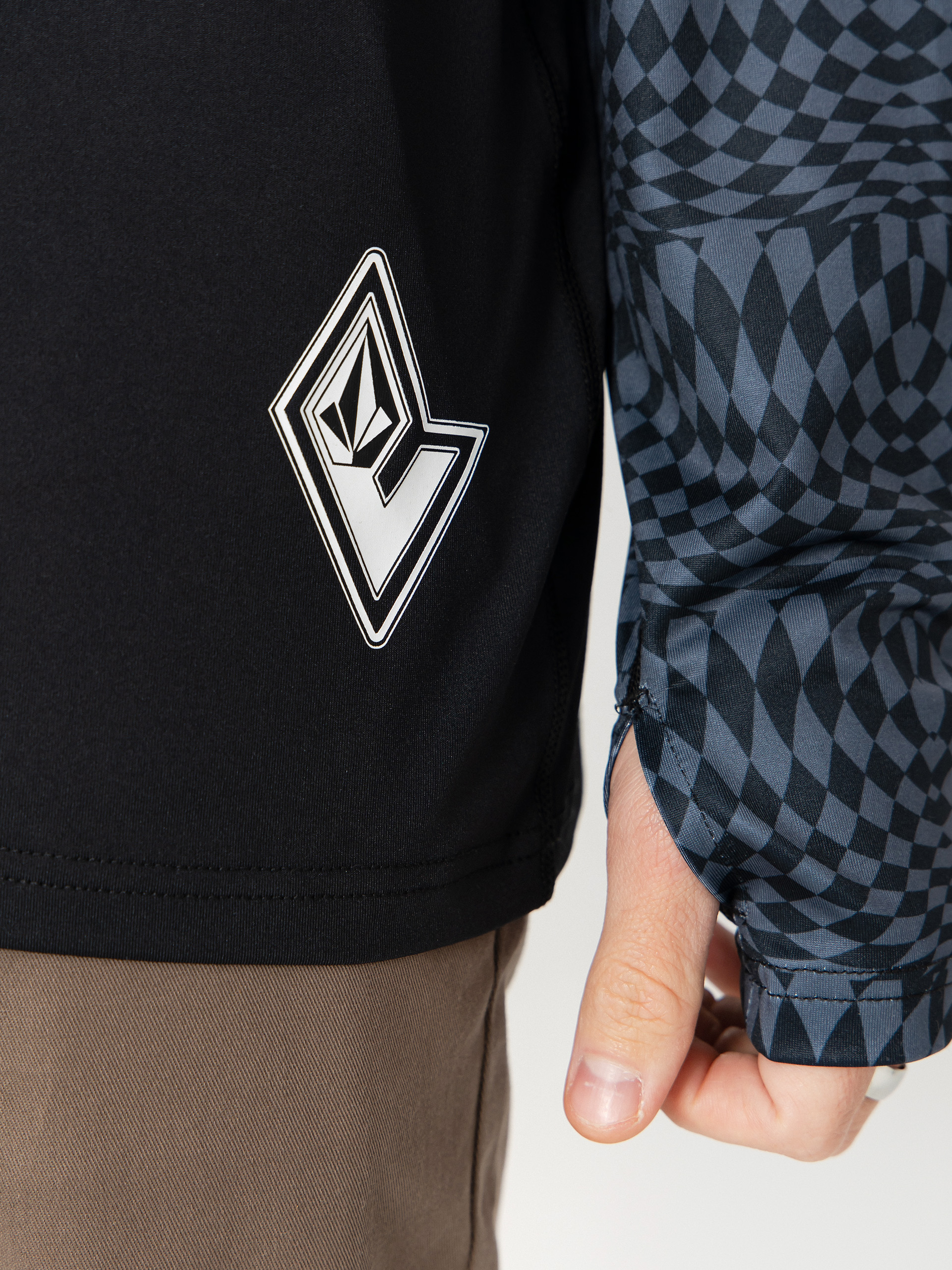 Męski Longsleeve aktywny Volcom M V Science Crew (black/charcoal)