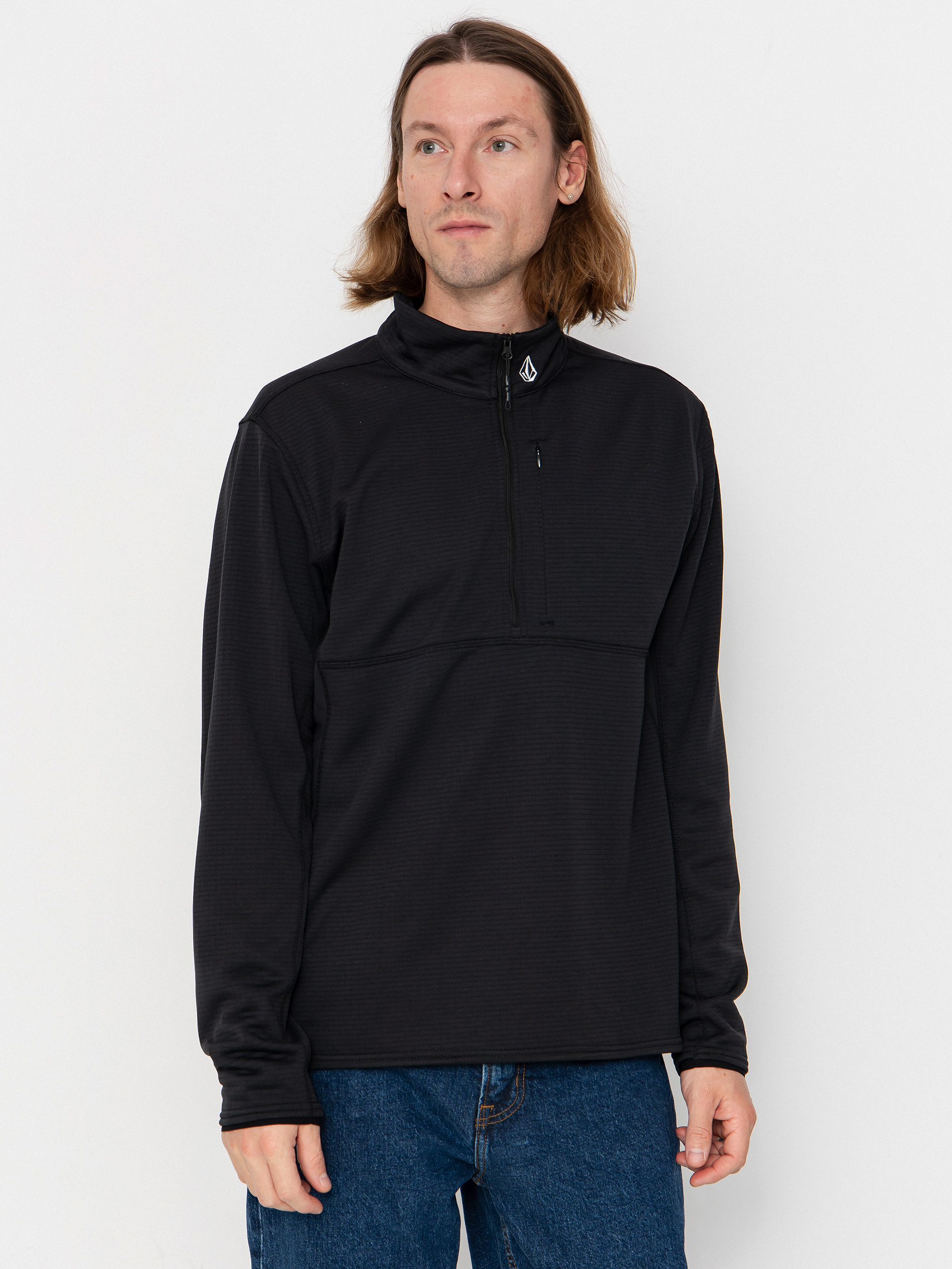 Bluza aktywna Volcom Gridlock Mock Neck (black)