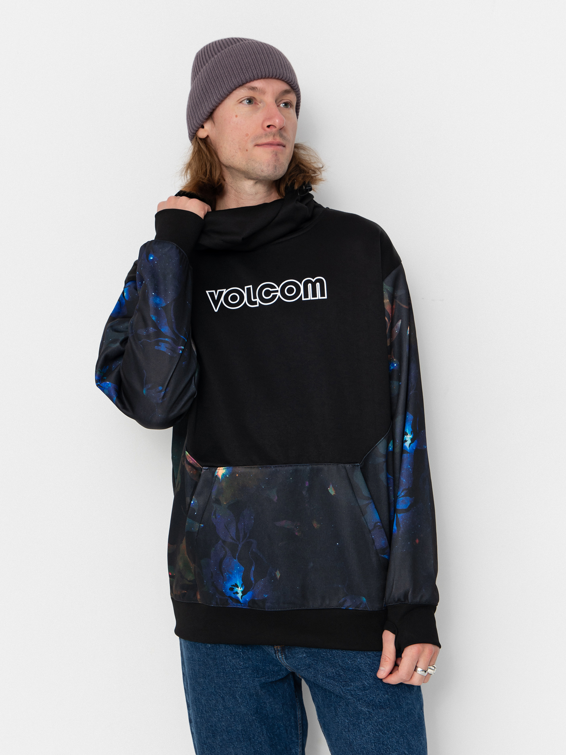 Bluza z kapturem Volcom Hydro Riding HD (space aloha)