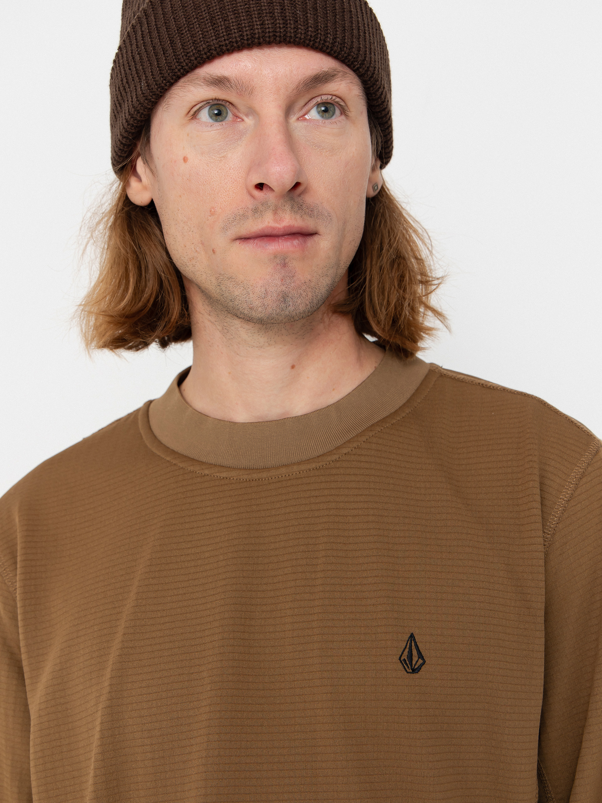 Męska Bluza aktywna Volcom Gridlock Crew Neck (bronze)
