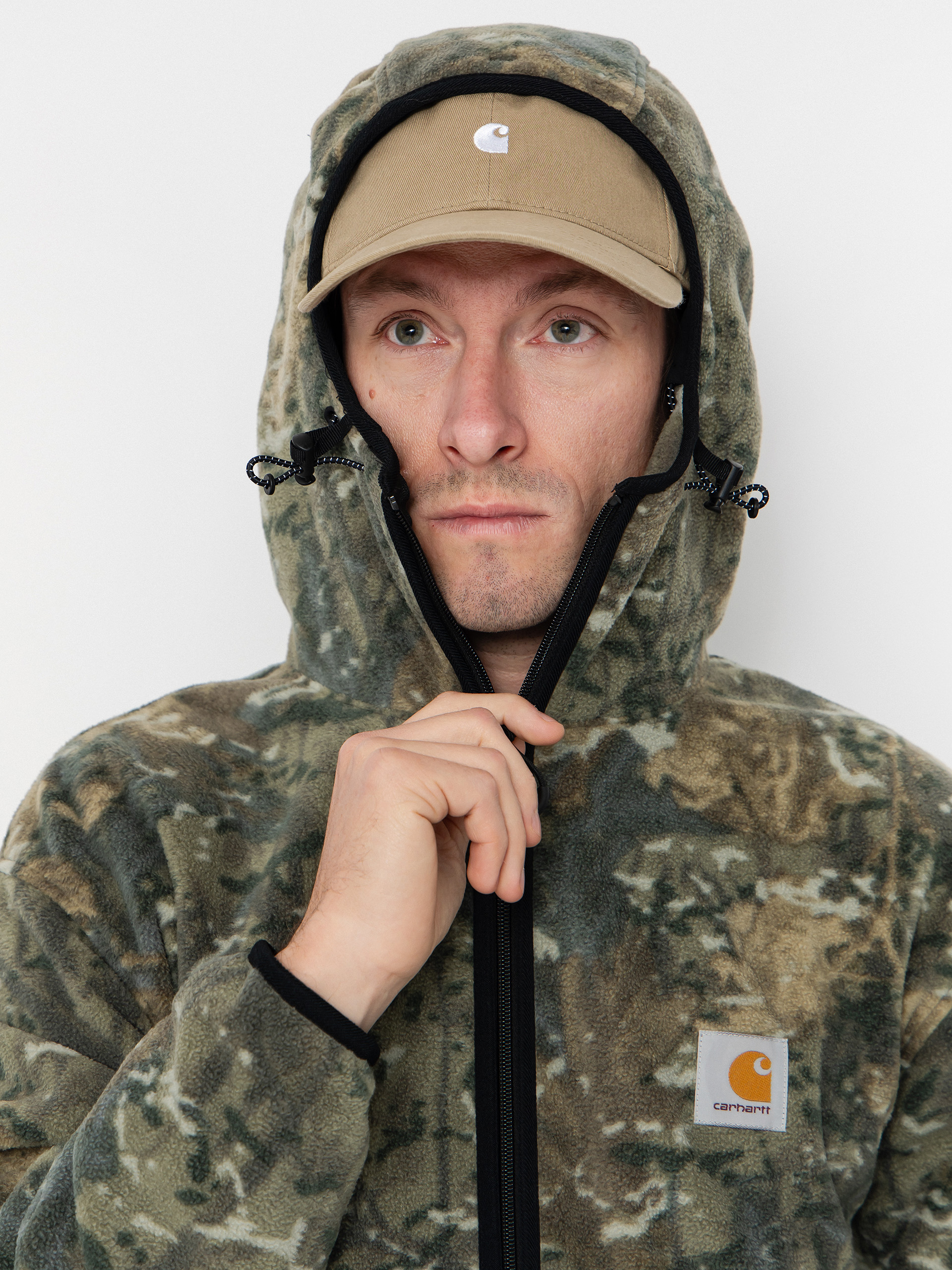 Męski Polar Carhartt WIP Blevin (camo combi/green)