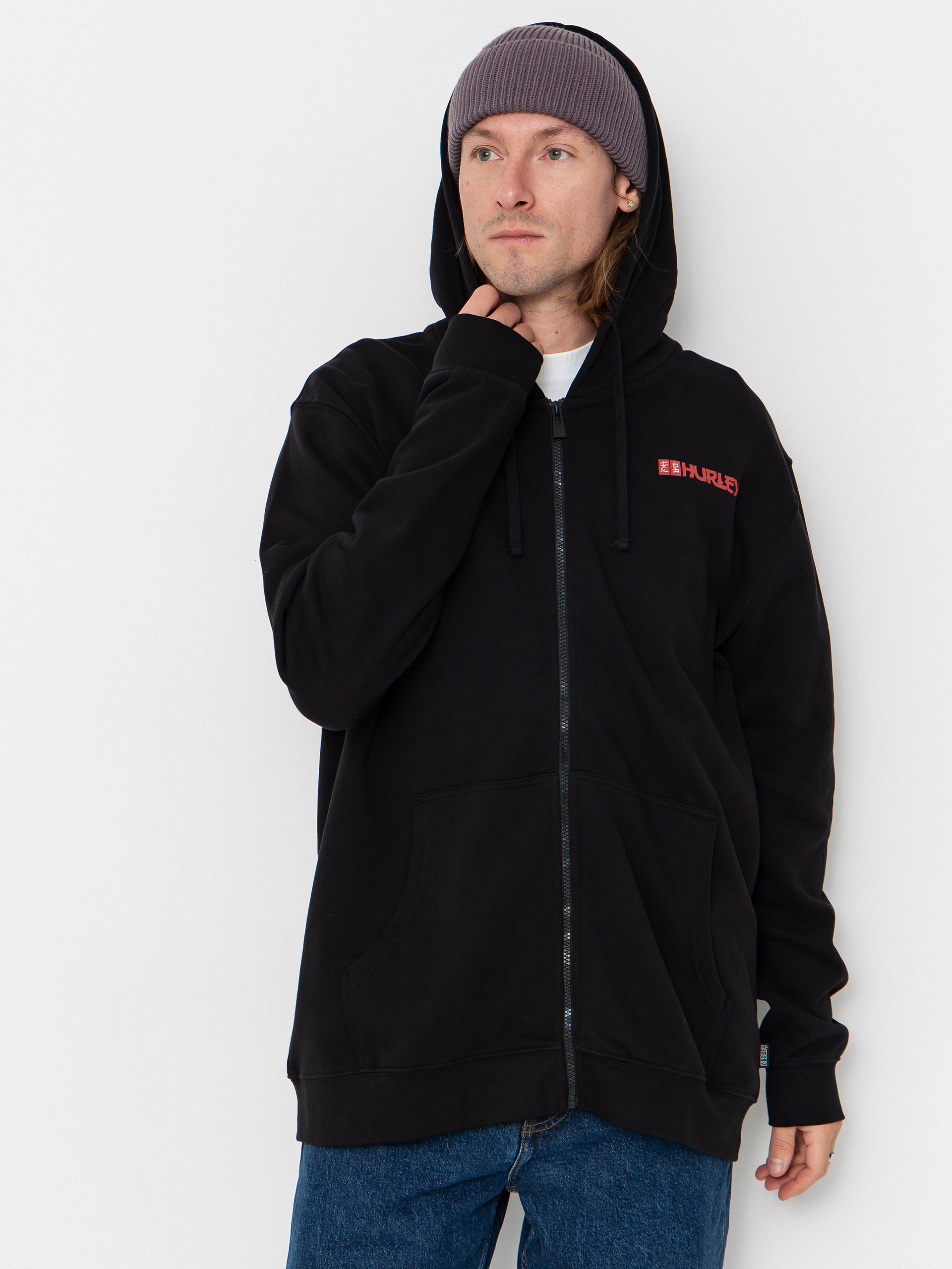 Bluza z kapturem Hurley Tattoo ZHD (black)