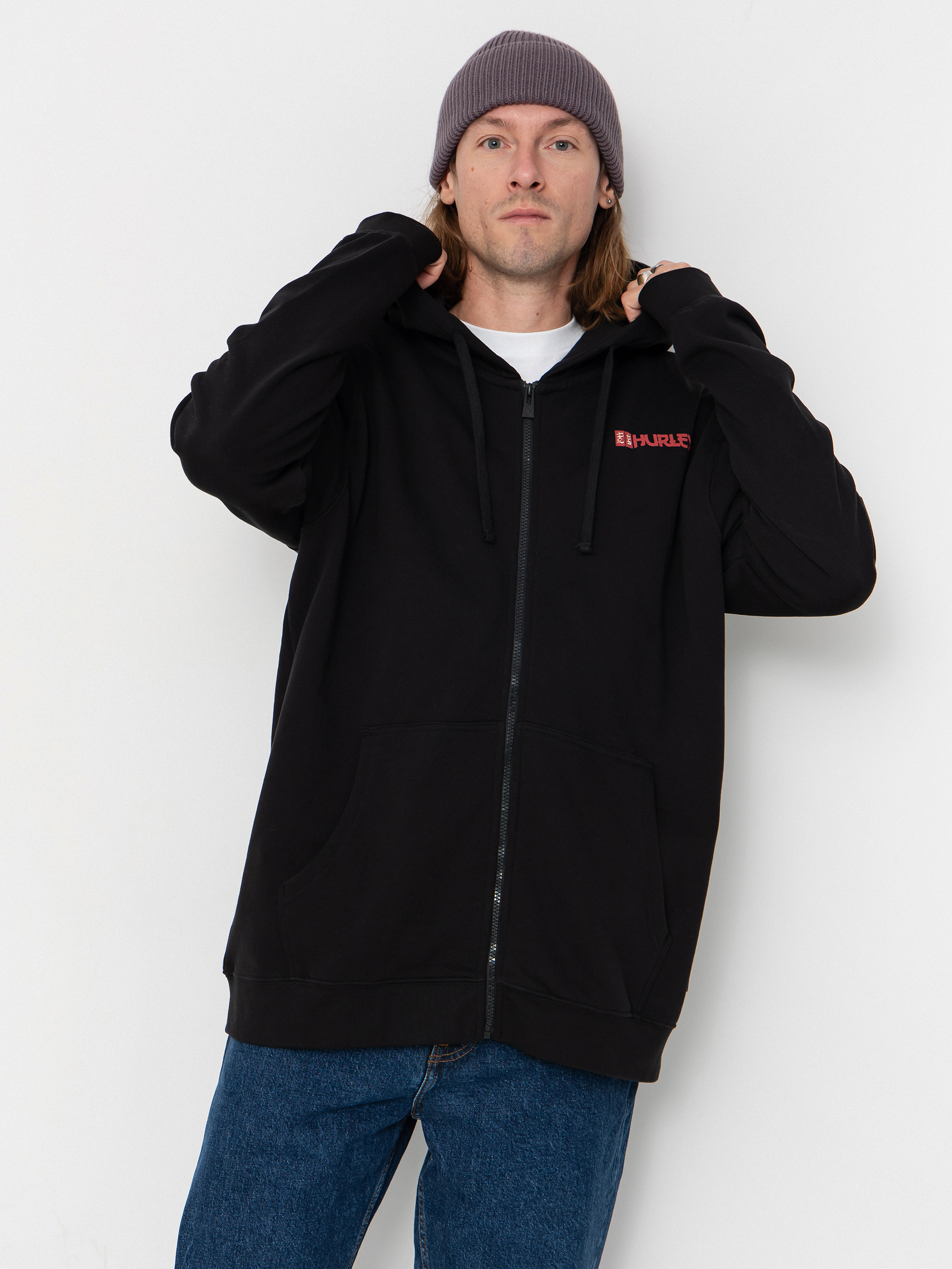 Bluza z kapturem Hurley Tattoo ZHD (black)