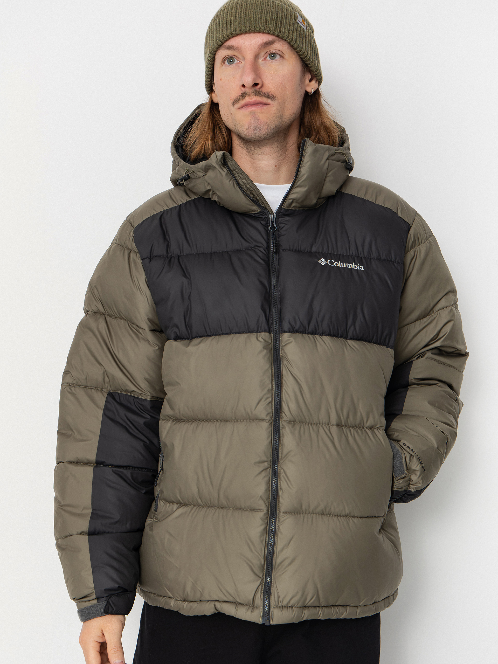 Kurtka Columbia Pike Lake II Hooded (stone green/shark)