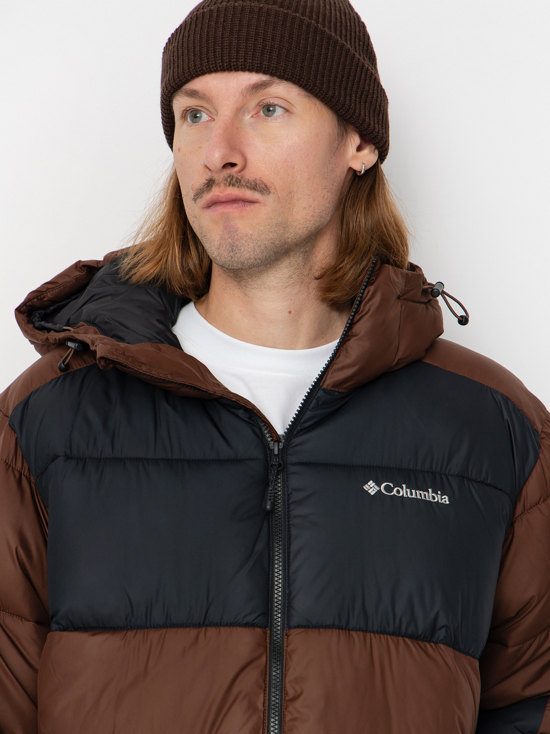 Kurtka Columbia Pike Lake II Hooded (tobacco/black)