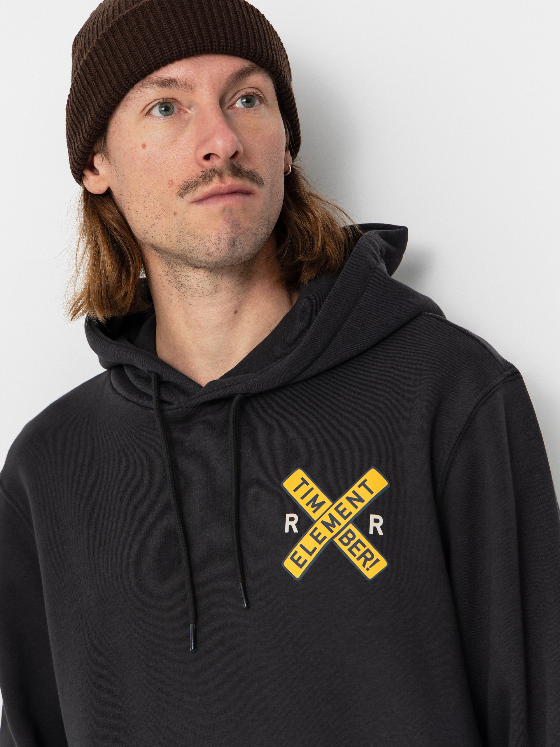 Bluza z kapturem Element Timber Signs HD (off black)