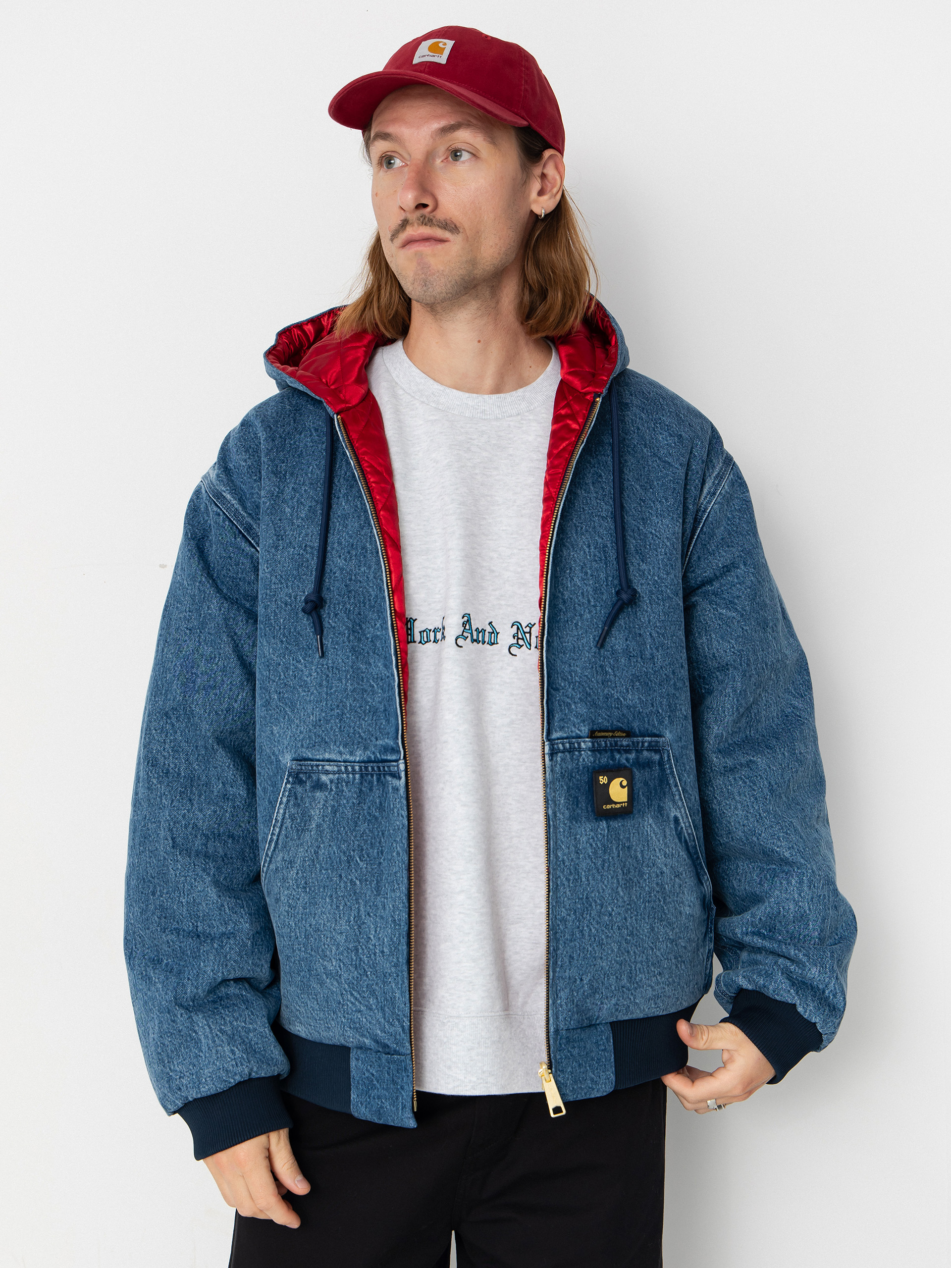 Kurtka Carhartt WIP 50 Years Anniversary OG Active (blue/usa red/stone bleached)