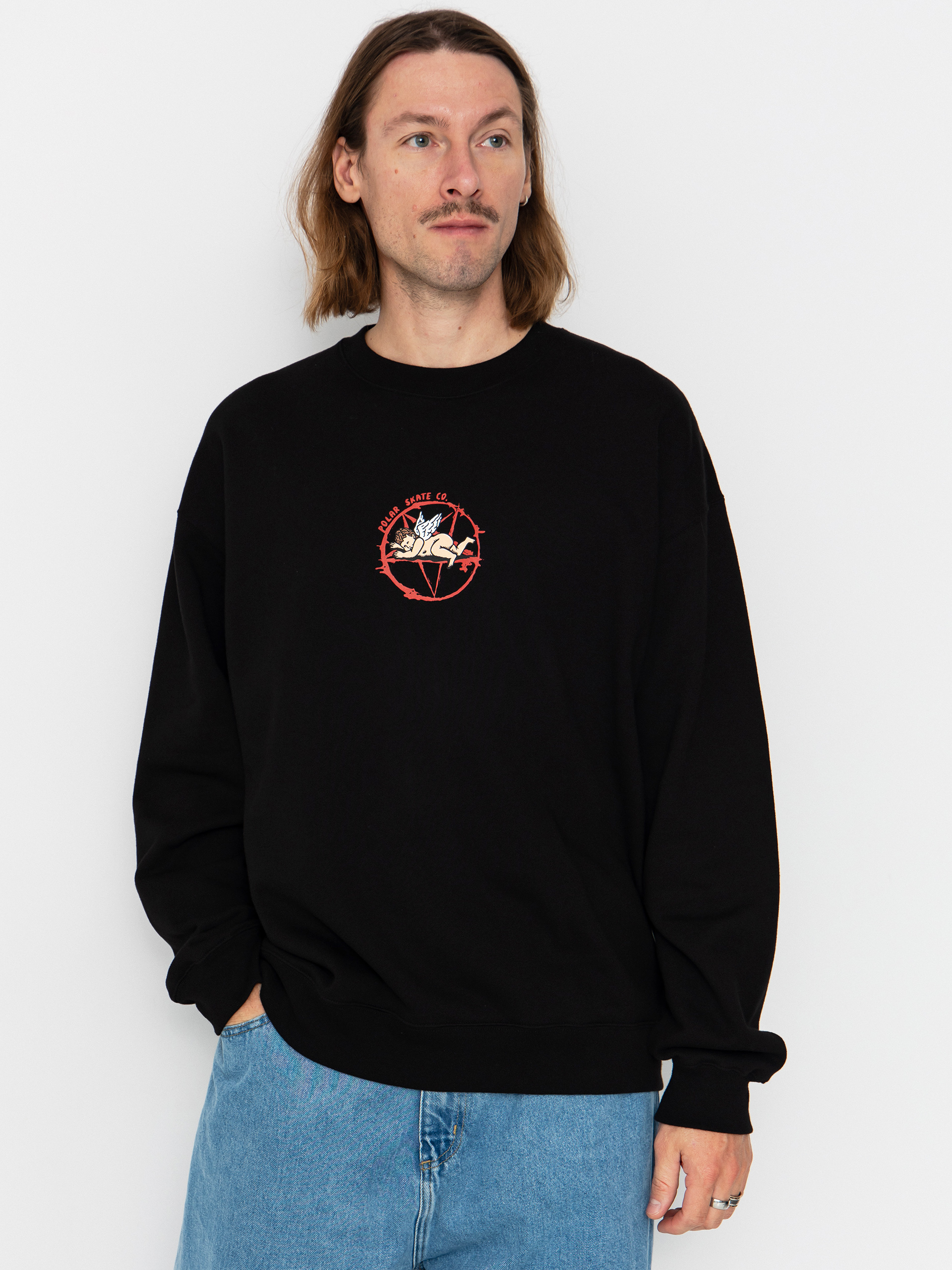 Bluza Polar Skate Dave Crewneck Sacrifice (black)