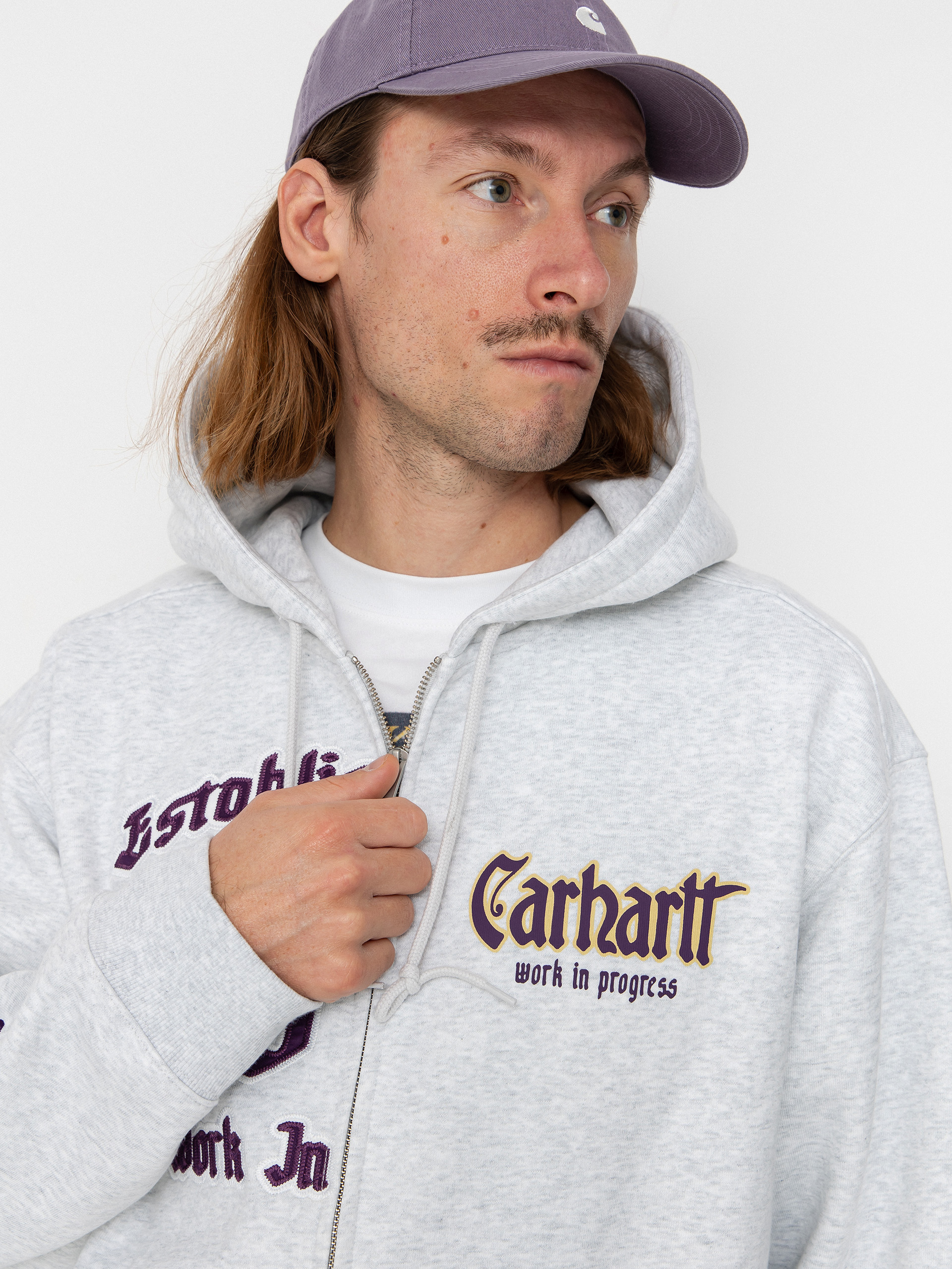 Bluza z kapturem Carhartt WIP Dual ZHD (ash heather)