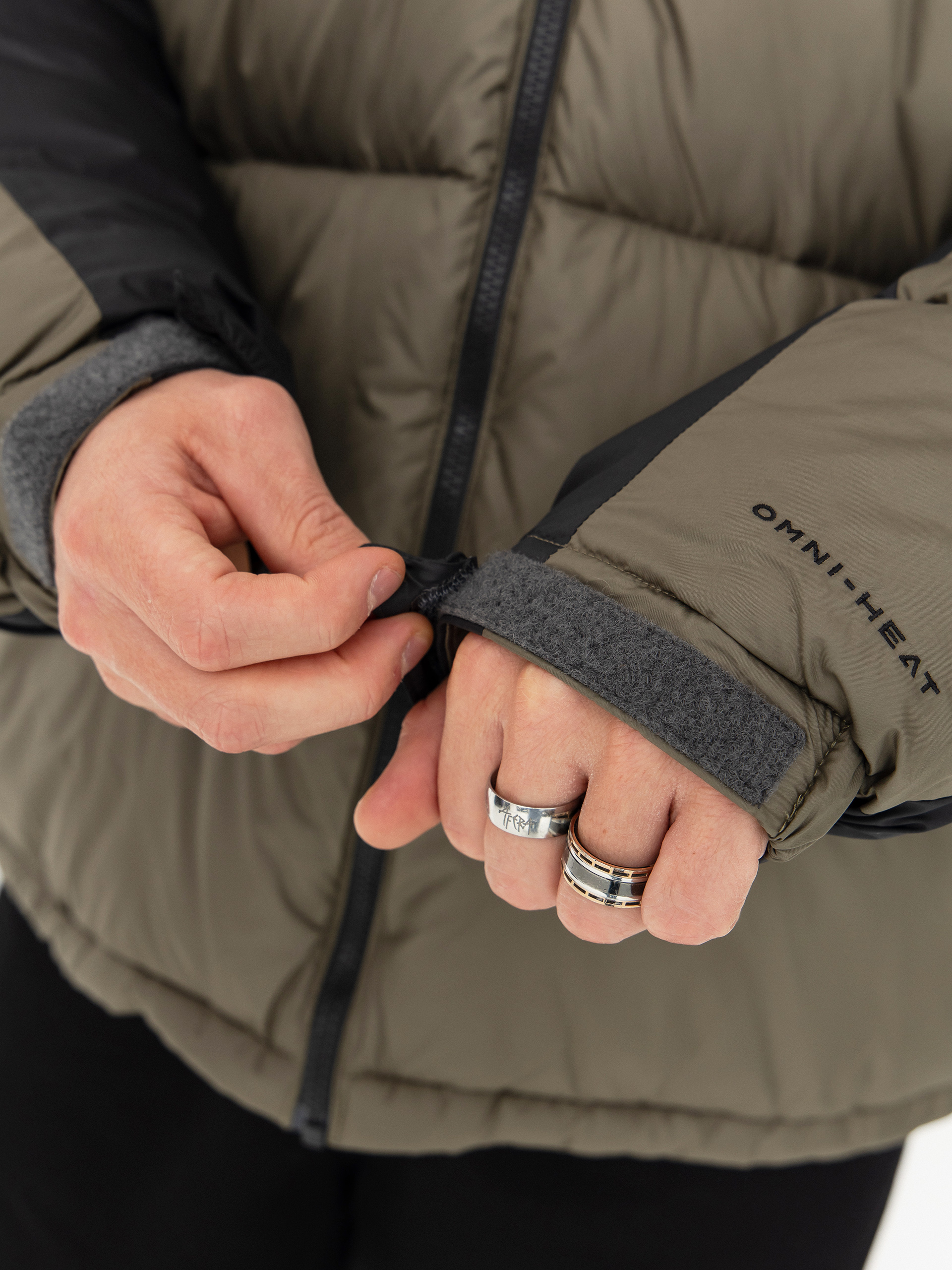 Kurtka Columbia Pike Lake II Hooded (stone green/shark)